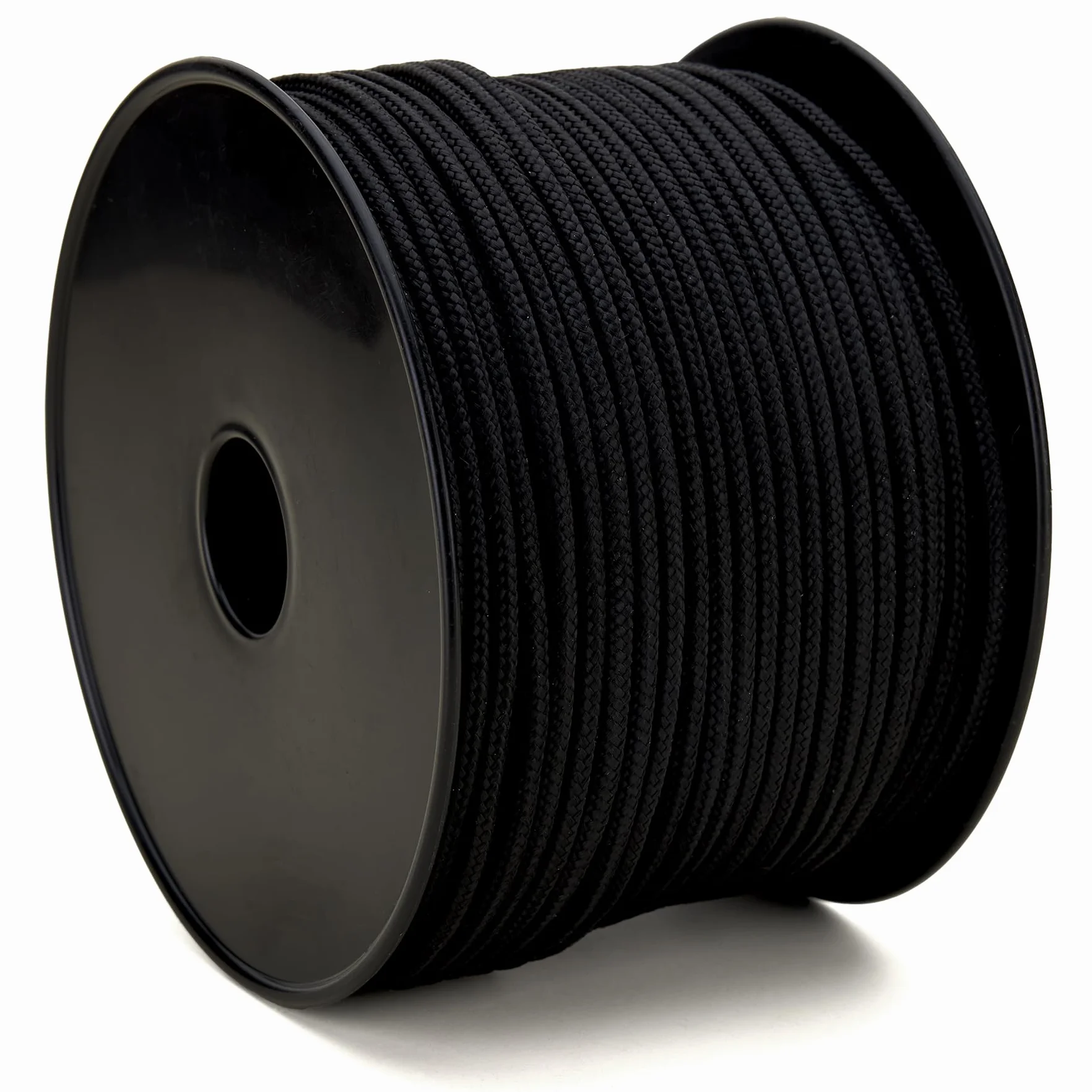 Flandria Corde Tressée Polypropylène Noire Ø 4 mm – Bobine 100 m – Corde Extérieur, Arrimage et Jardinage