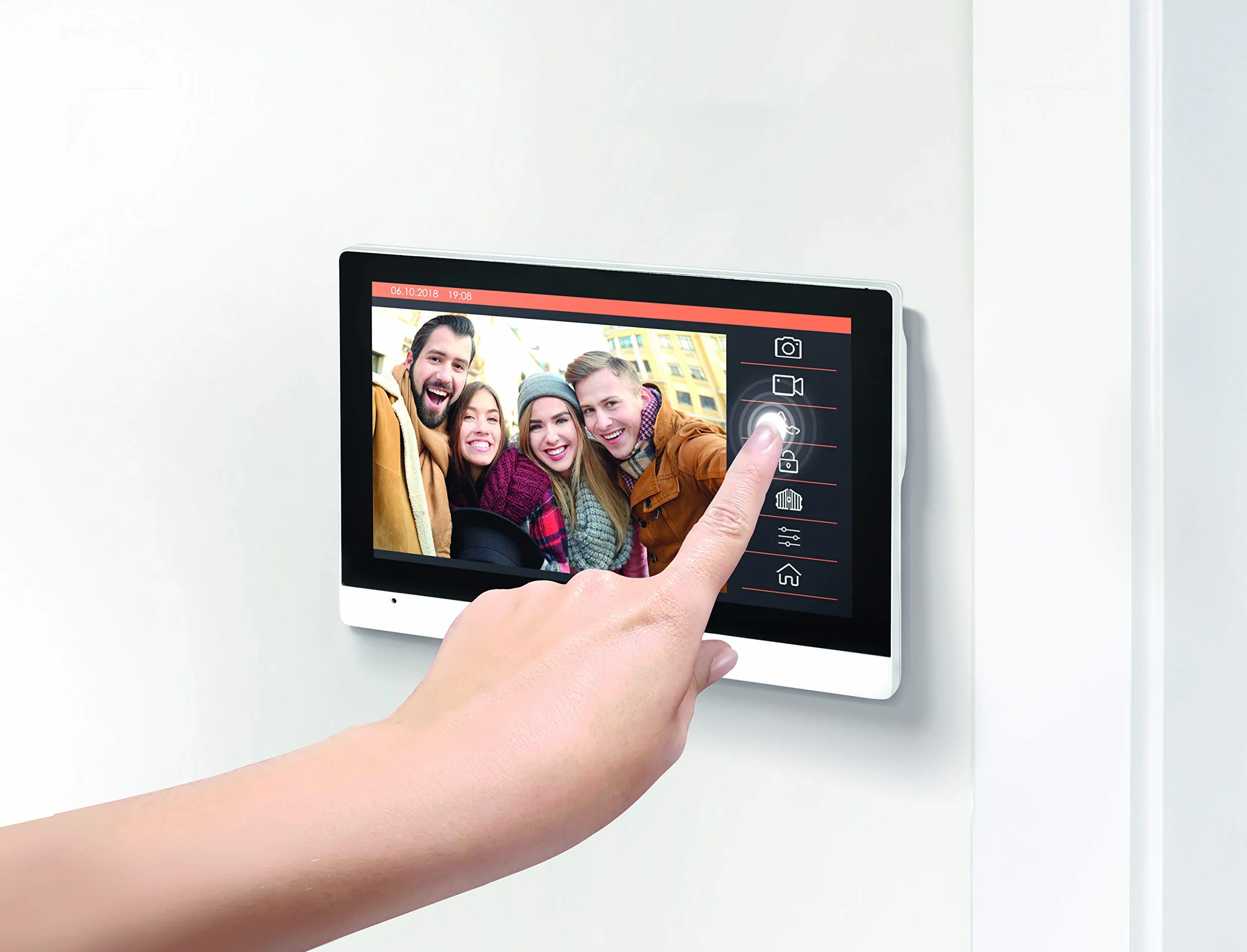 SCS Sentinel VisioDoor 7+ RFID Interphone Vidéo Filaire Écran Tactile 7" Platine de Rue Badges RFID