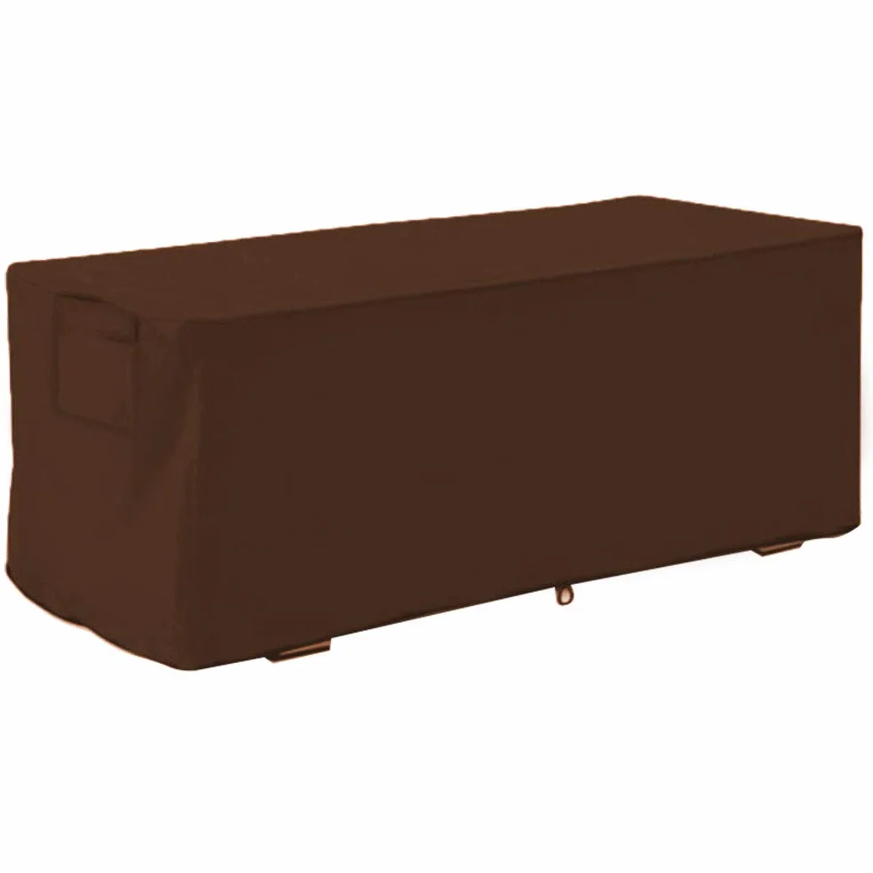 Wakects Housse de Protection pour Coffre de Rangement Extérieur, Imperméable, 123 x 62 x 55 cm, Café
