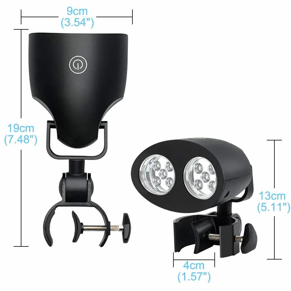 LED BBQ Lumières 360° Rotation Réglable 10 LED Barbecue Gril Touche Tactile Résistant à la Chaleur Étanche