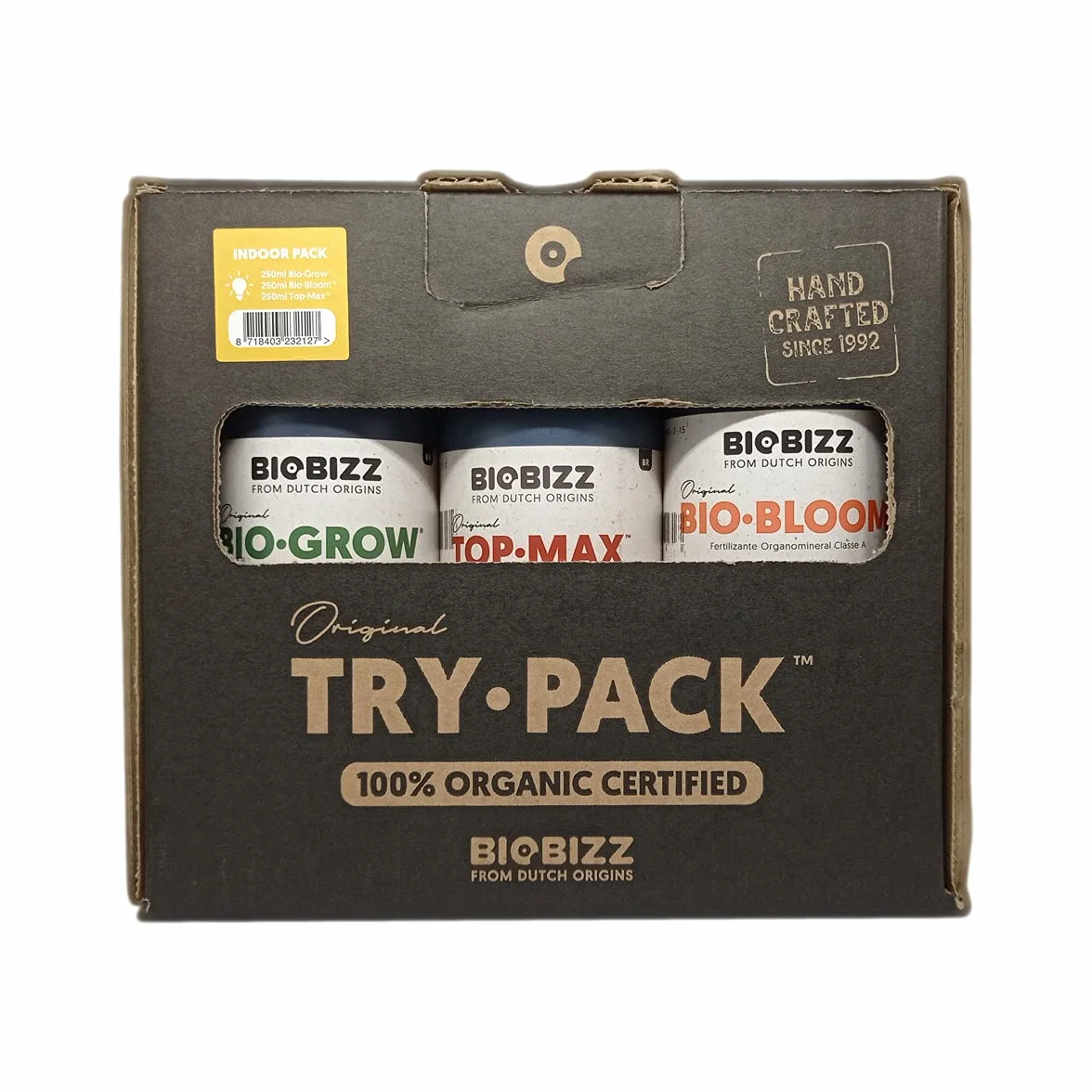 Biobizz Try Pack Intérieur d'Engrais Organiques 3x250ml