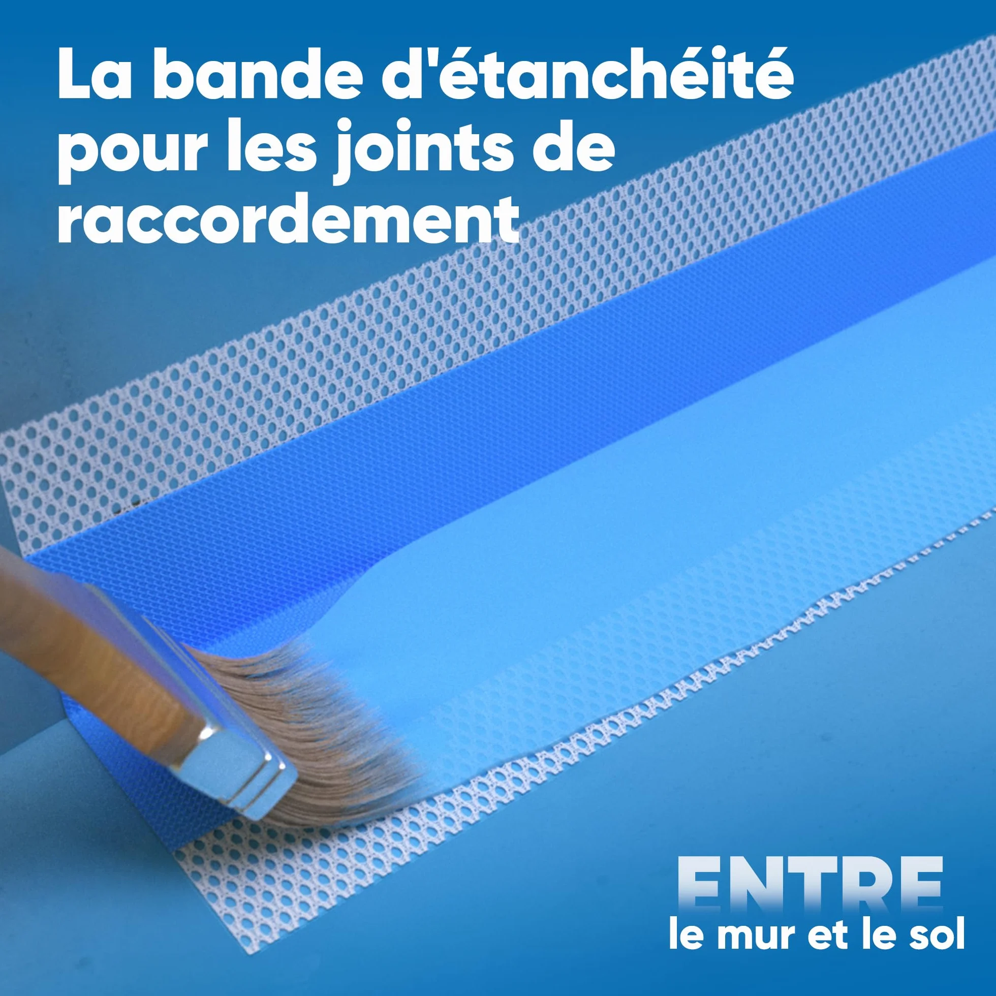 Bande d’étanchéité D11, 10–50 mct, bleue, bande d’étanchéité bain, bande d’étanchéité douche bande d’étanchéité carrelage