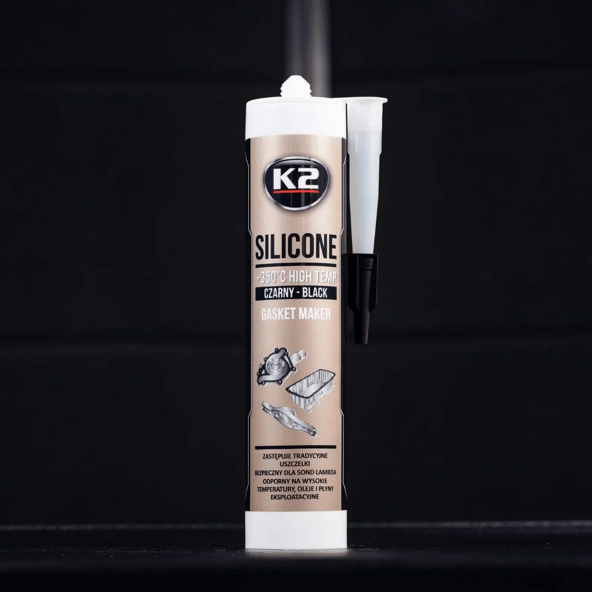 Mastic en silicone haute température 300 g + 350 °C - Cartouches noires