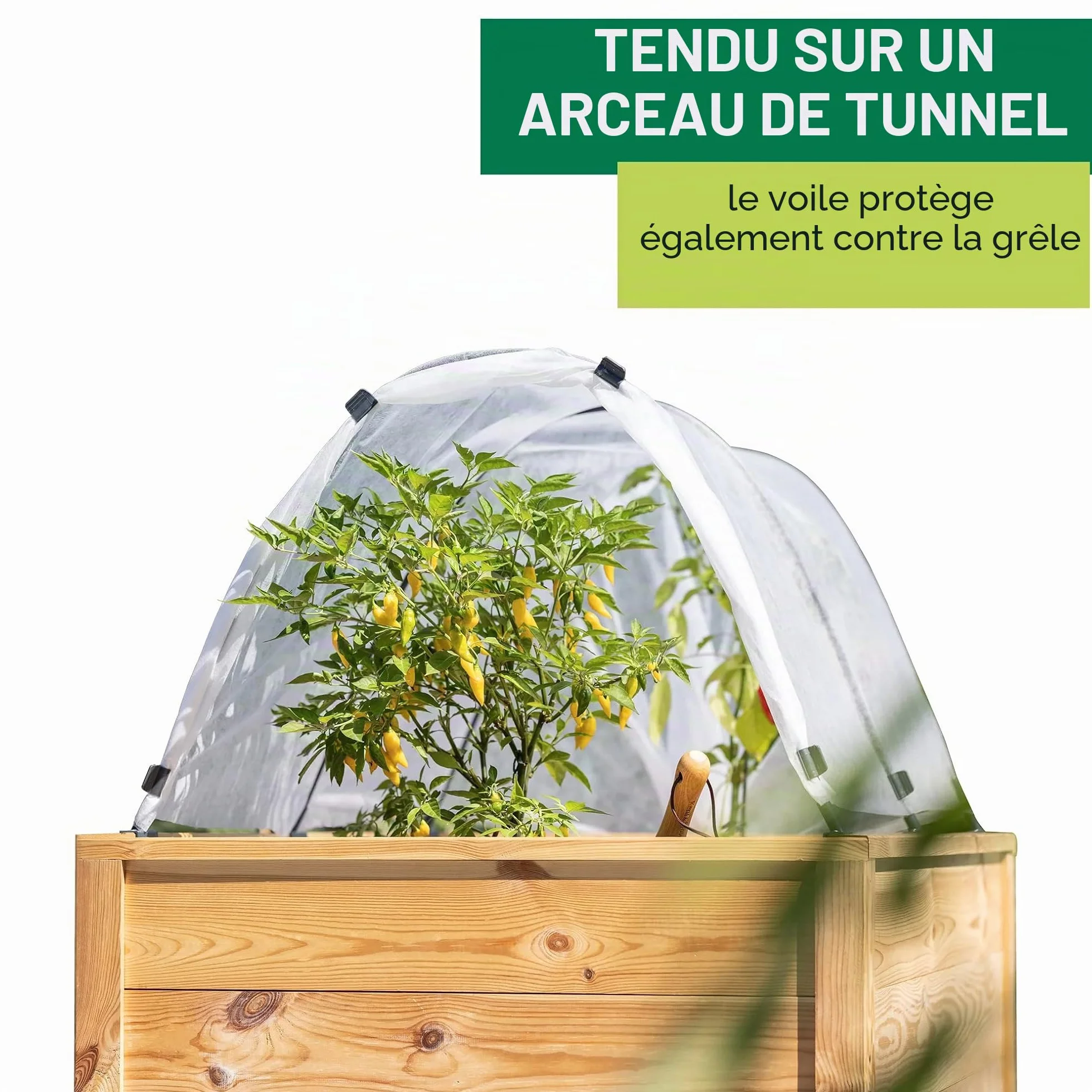 Windhager Toile de Protection de Jardin Blanc 10 x 1,5 m