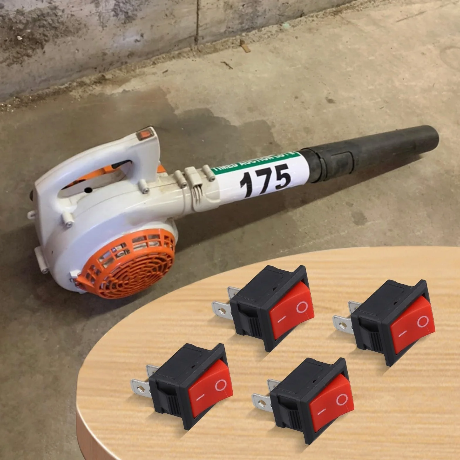 Lot de 4 interrupteurs d'arrêt pour débroussailleuses FS38 FS45 FS46 FS55 BG55 BG65