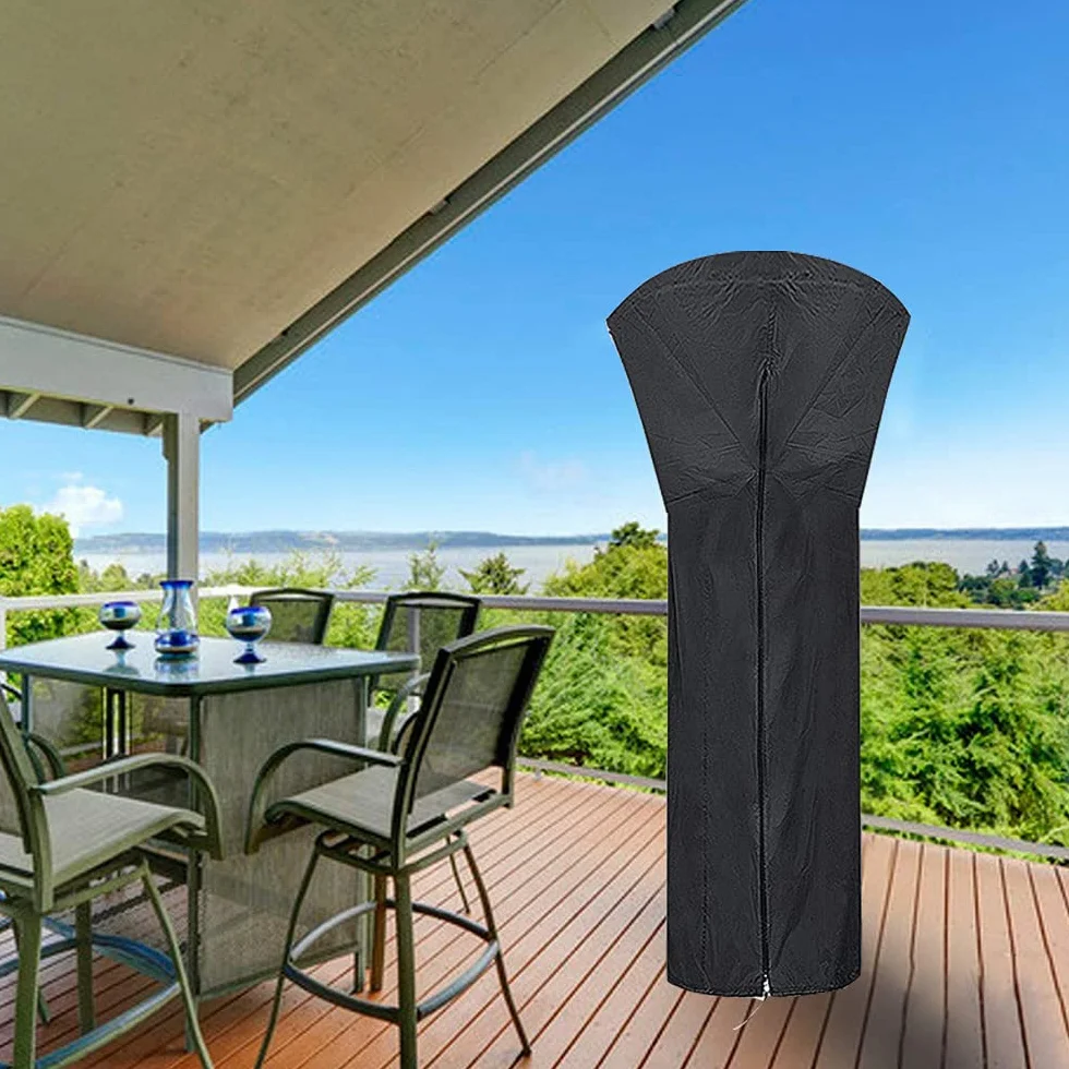 Housses de Chauffage Extérieur Imperméable 420D Oxford pour Chauffage de Terrasse 226 x 89 x 48 cm