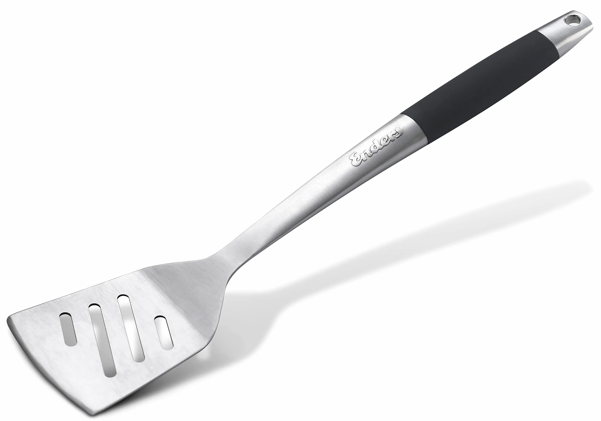 Enders Spatule Barbecue Acier Inoxydable 8788 Poignée Doux Toucher Accessoire Barbecue Noir