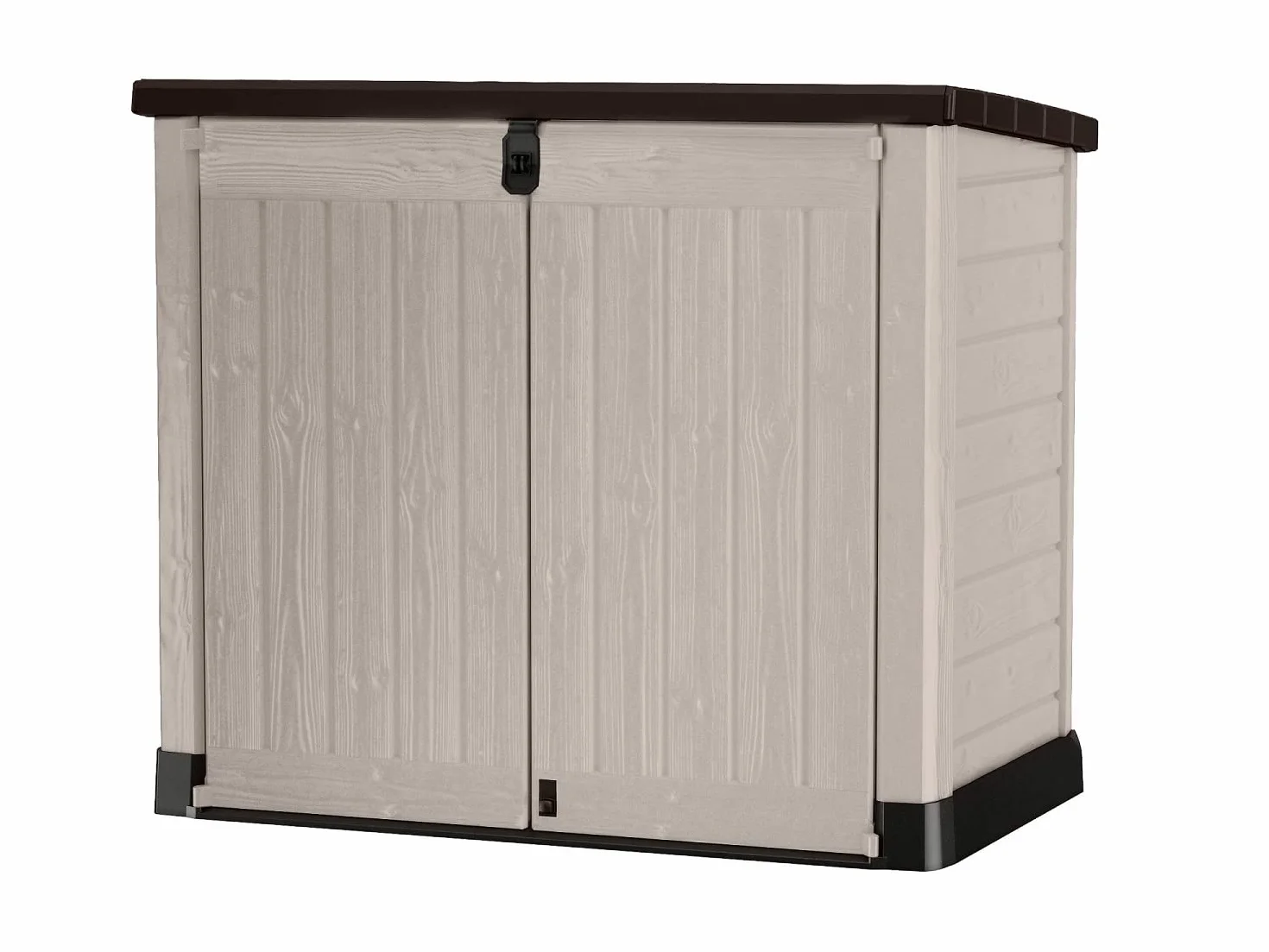 KETER Abri Horizontal Range Poubelle SIO Pro 1200 litres Beige