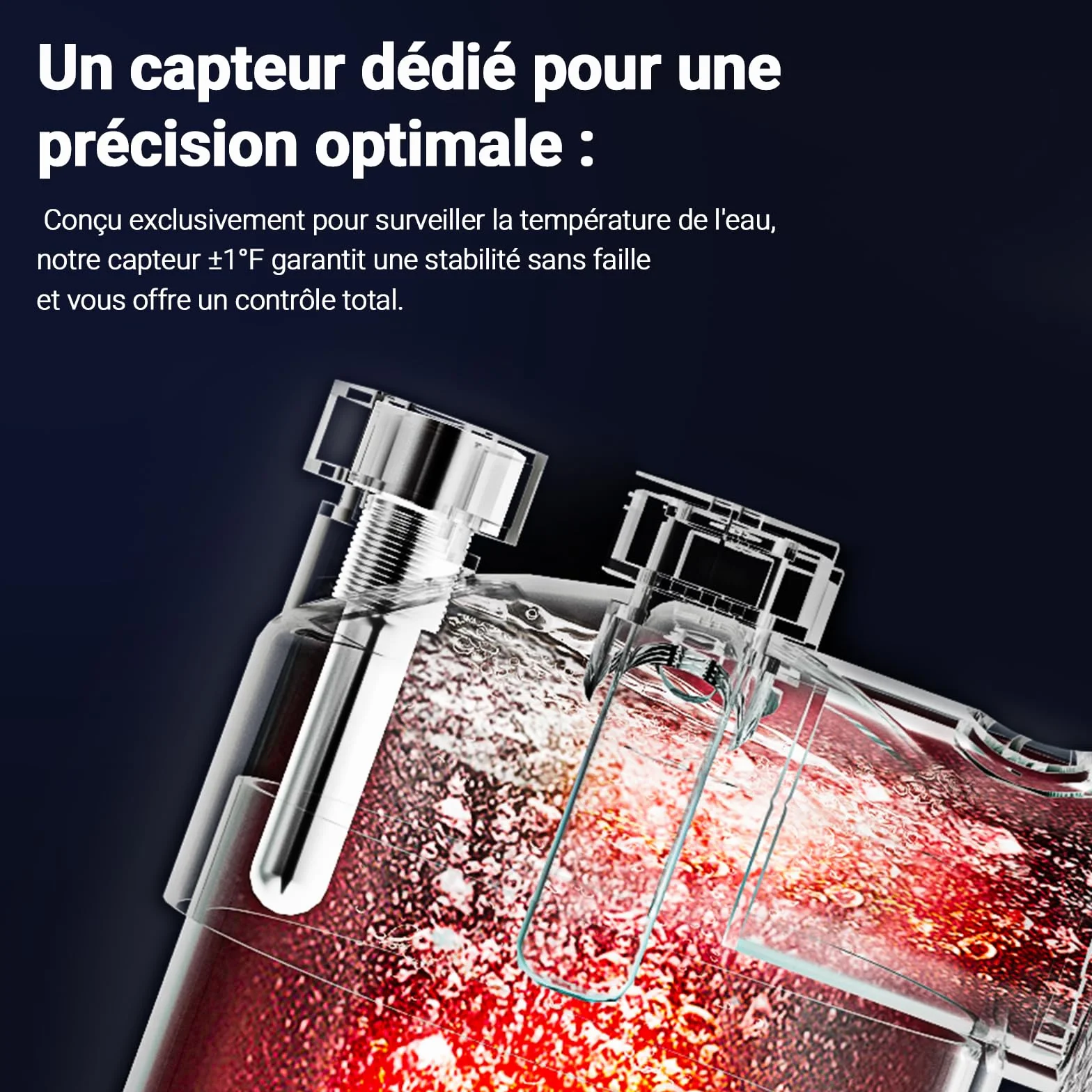 Pompe à Chaleur Piscine 5.4 kW + Réchauffeur Électrique 1.5 kW COP 5.51 Connectée Wi-Fi Silencieuse