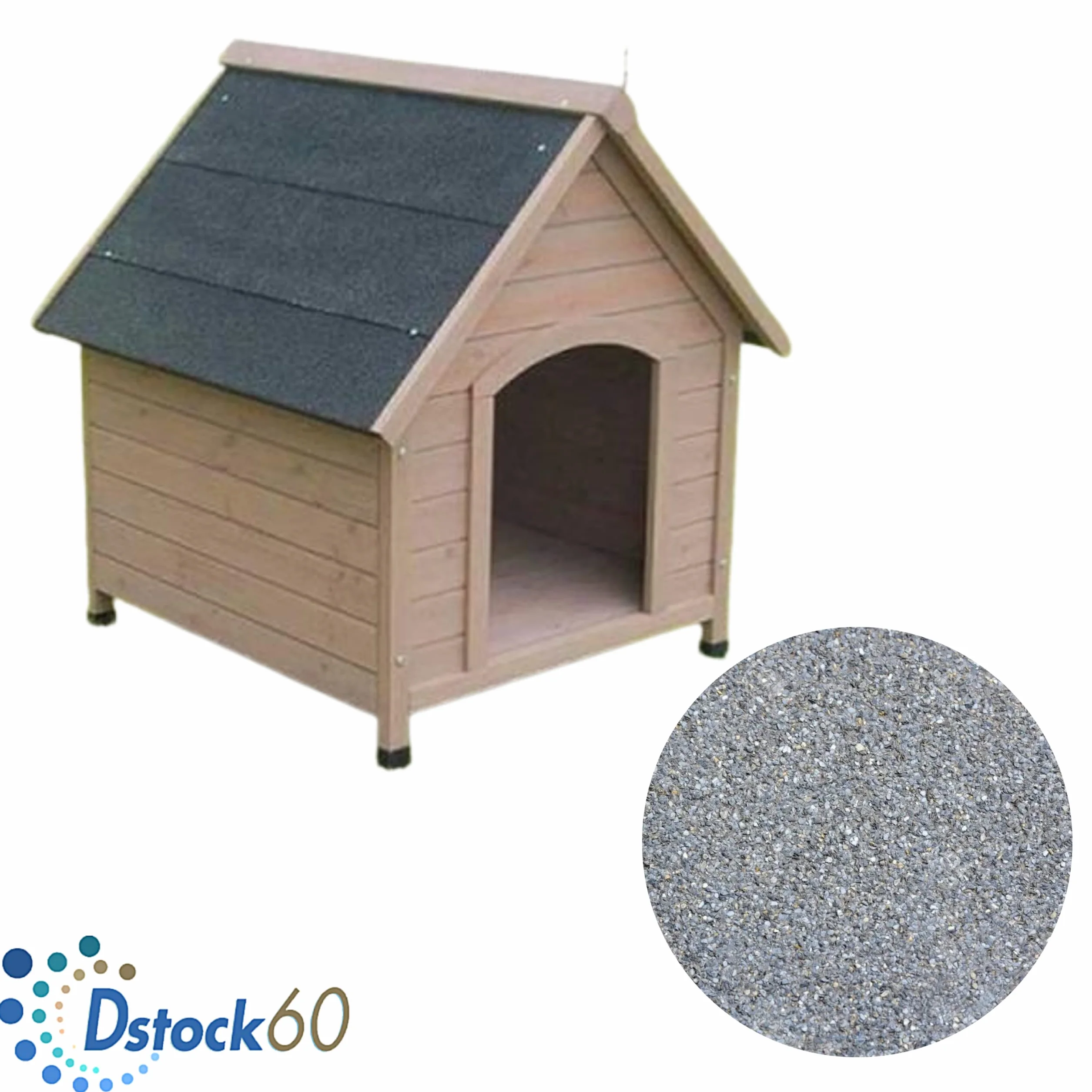 DSTOCK60 - Feutre de Toiture rouleau 5㎡ gris - Sous-couche de Base de Revêtements de Toit Extérieur Souterraine de Bâtiment Bitume