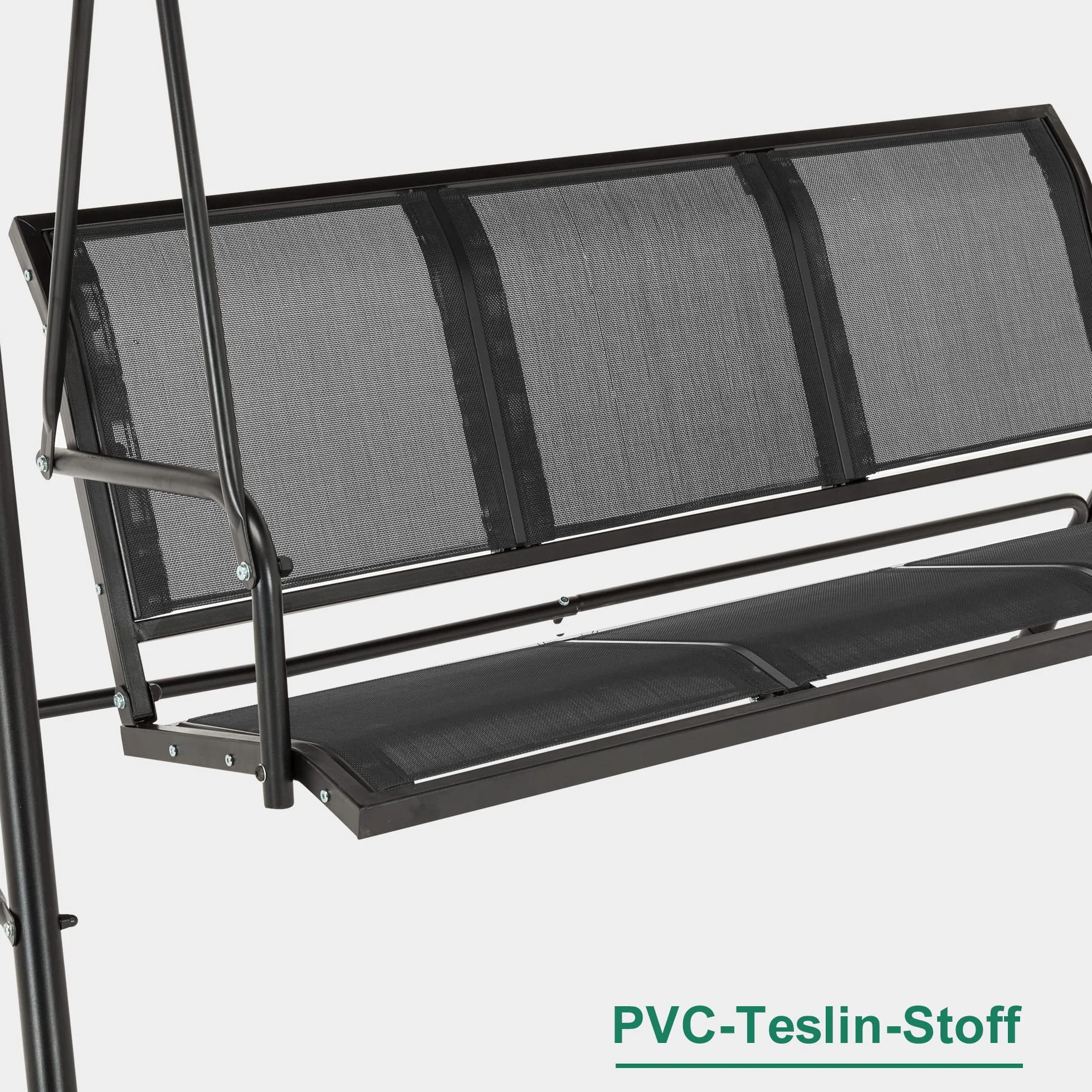 Balançoire Hollywoodienne MCombo 8007EY 3 Places Gris Jardin