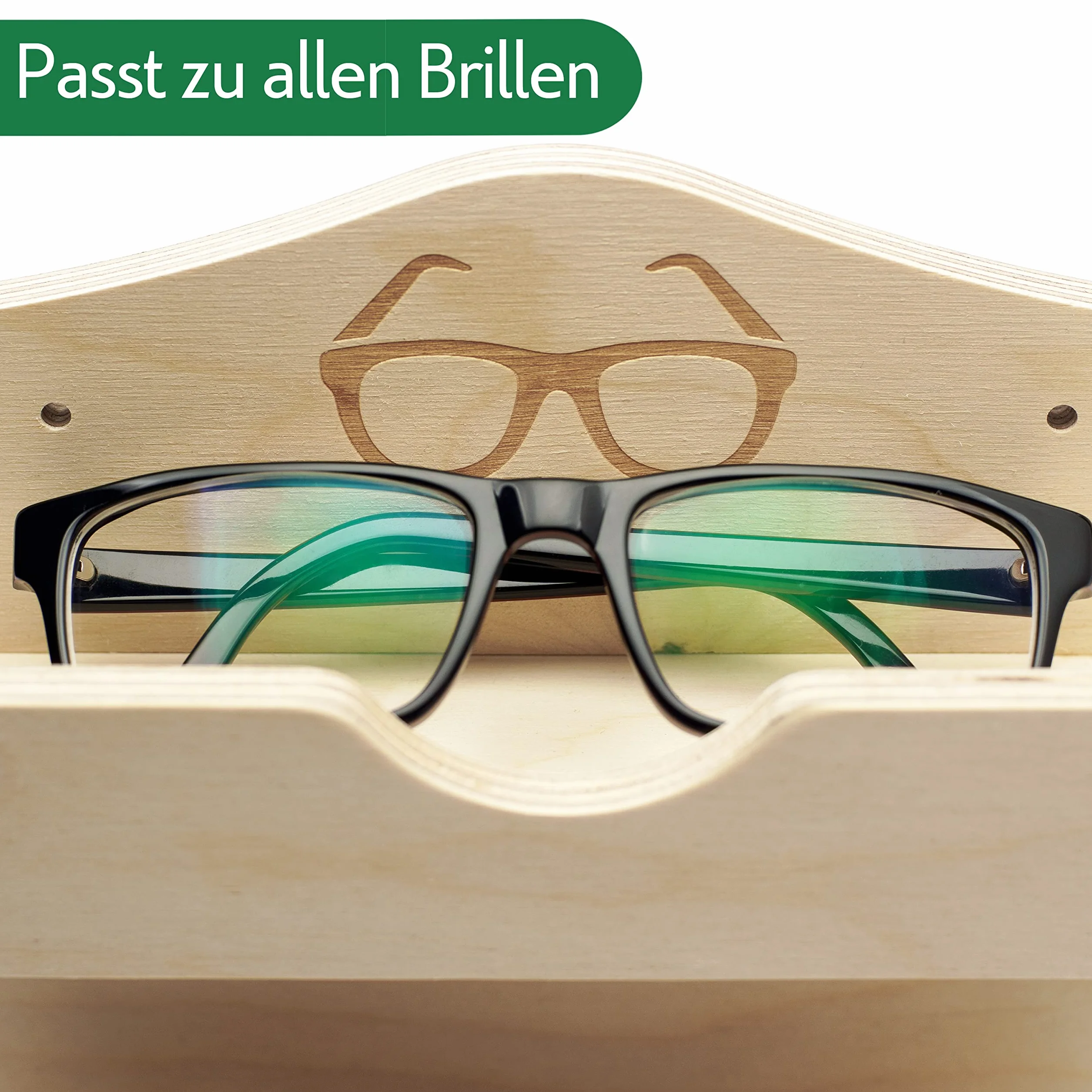 CozyNature Porte-lunettes de sauna en bois pour 2 personnes avec accessoires de montage