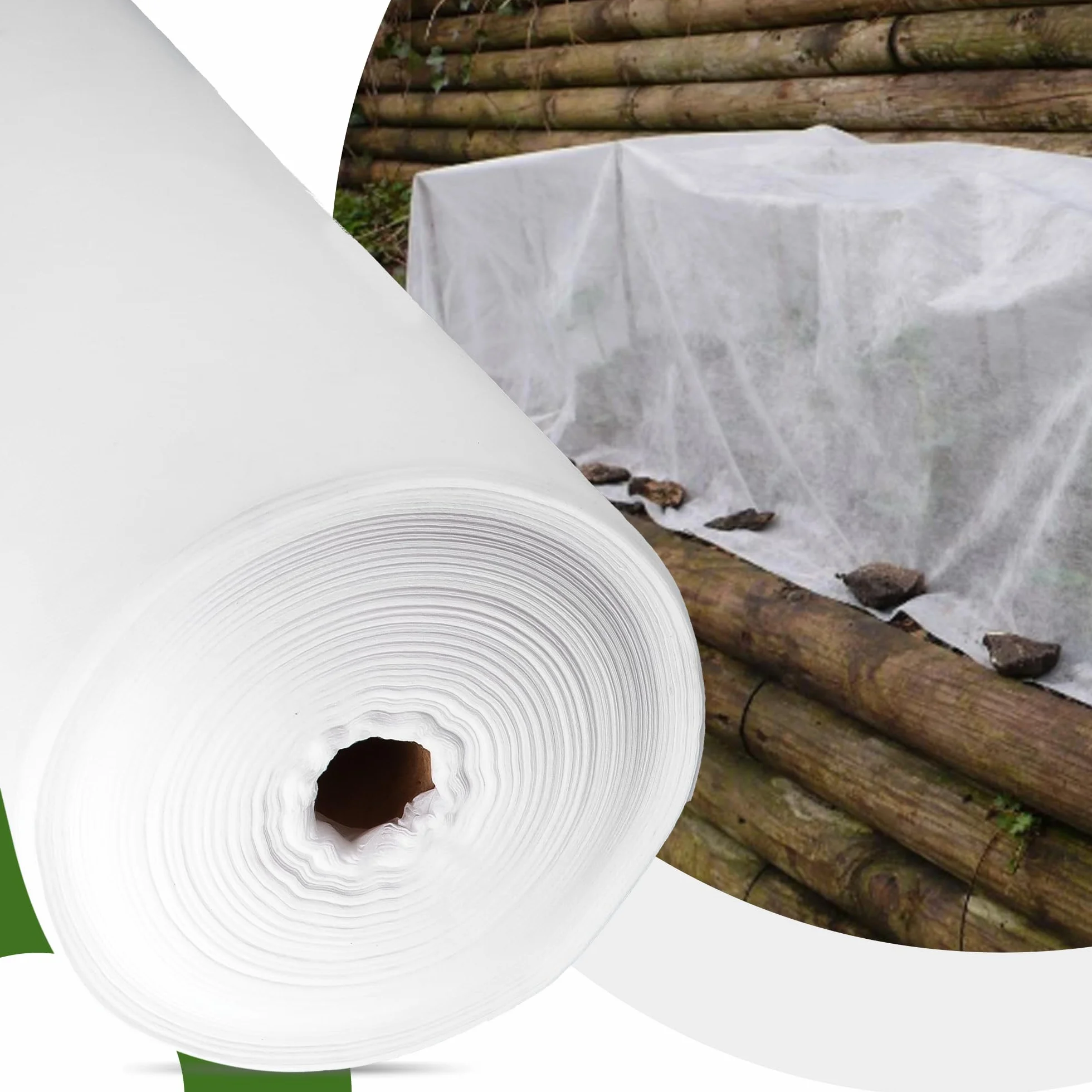 Voile Horticole Protection des Plantes 1,1 x 100m 17g Blanc Couverture Anti Insecte Jardin