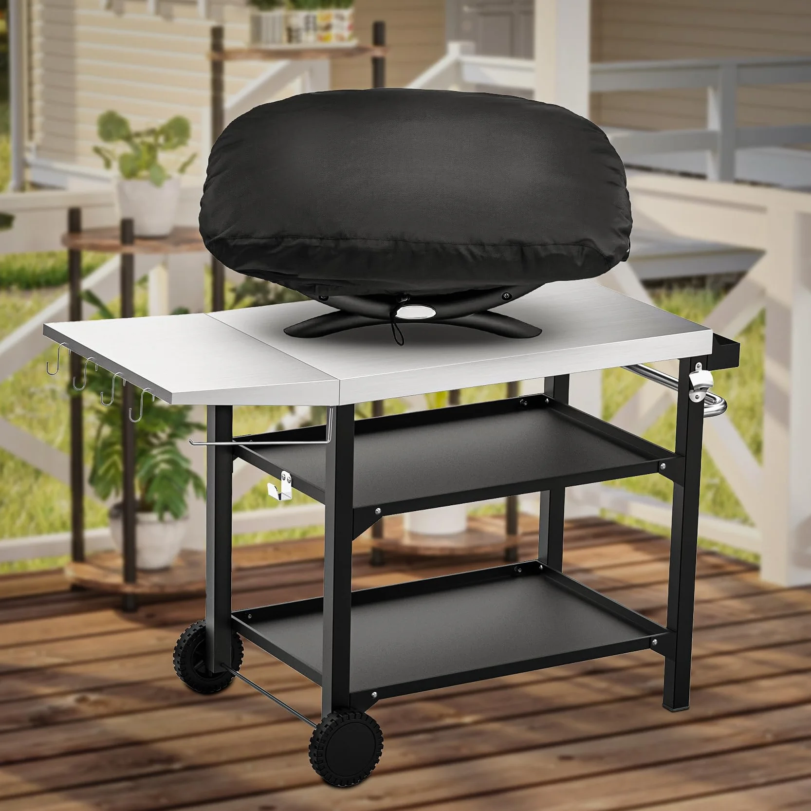 onlyfire Housse de Barbecue pour Weber Q100 Q1000 Q120 Q140 Q1200 Q1400 Baby Q