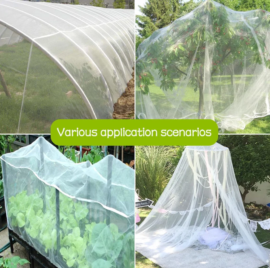Filet Anti Insecte Potager 3x6M Protection Plantes Légumes Fruits