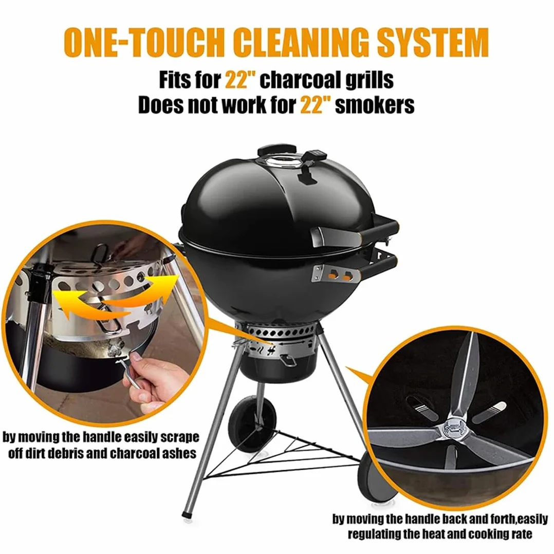 Weber Kit de système de nettoyage One-Touch 57 cm pour barbecue Kettle 22"