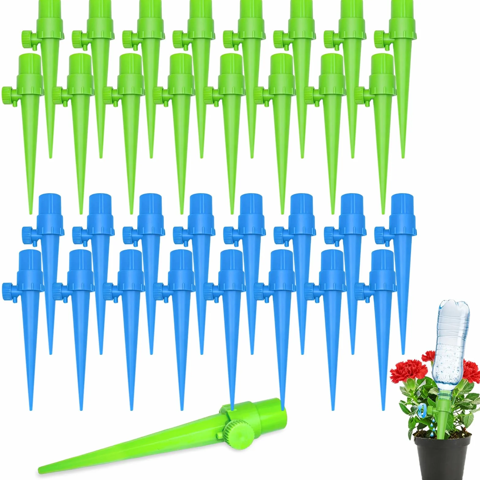 Kit Irrigation Goutte à Goutte 32 Pièces, Arrosage Automatique Réglable pour Plante Intérieur