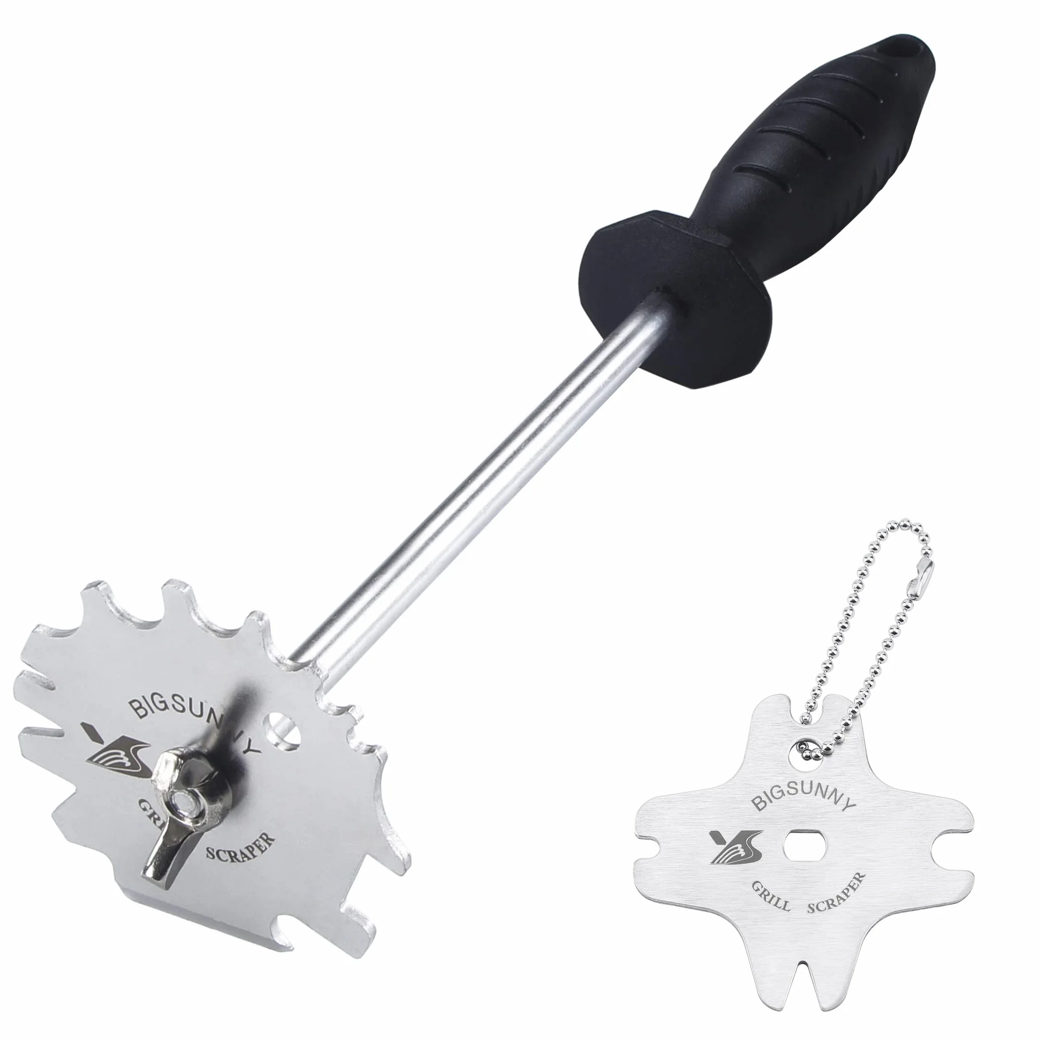 Grattoir en Acier Inoxydable 30 cm pour Grille et Plaque de Cuisson