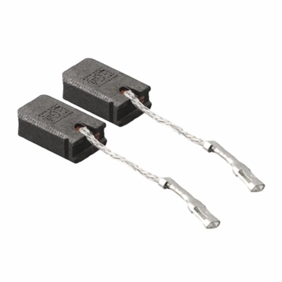 Lot de 2 balais de charbon pour Bosch 1607000V37, 6 x 10 x 16 mm E64 pour meuleuse d'angle GWS 12-125 AG50-11VSPD AG40-85P avec fil et ressorts