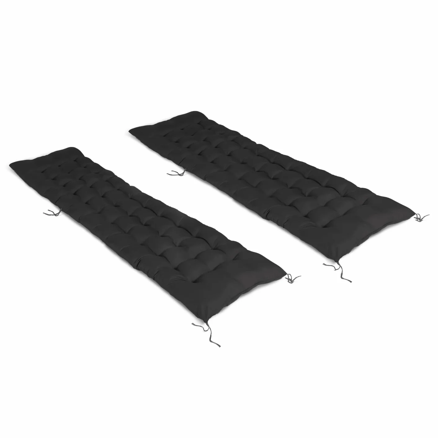 Lot de 2 Coussins Universel de Transat Adam 180 cm Noir