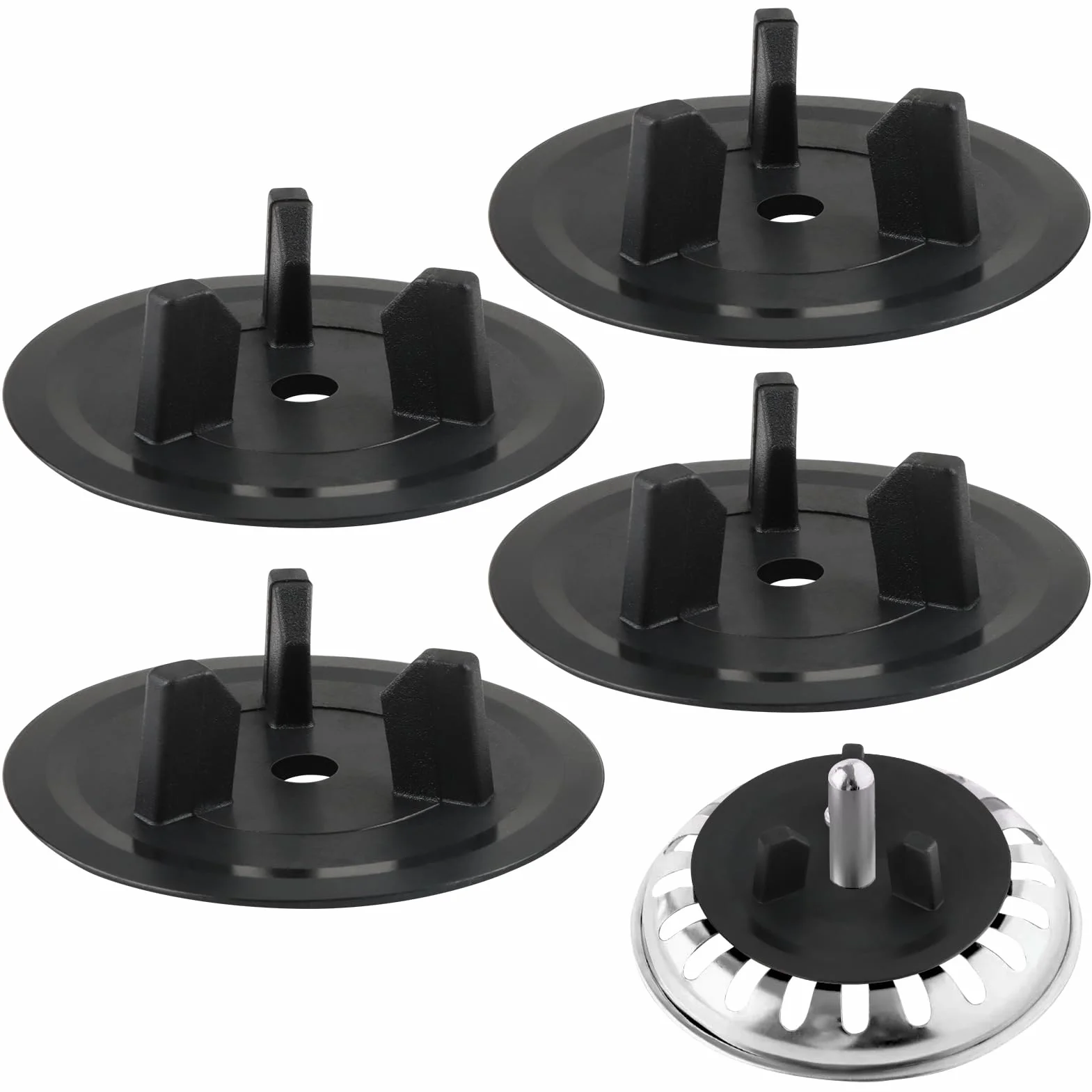 Lot de 4 Joints de Rechange pour évier, compatibles avec IKEA, Joint de Remplacement pour Panier à Tamis, Joint en Caoutchouc pour Panier d’évier, kit de Joints d’étanchéité