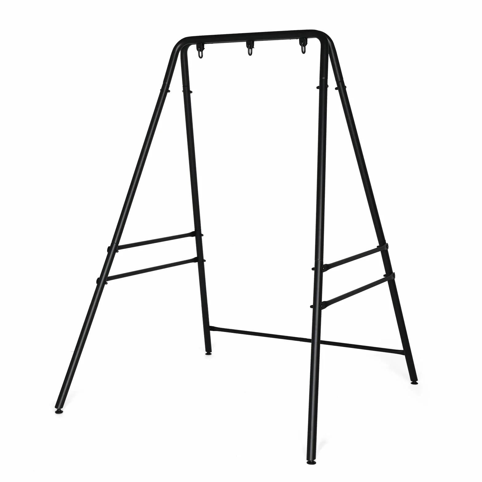 Bonnlo Support Hamac en Métal Robuste Pied Fauteuil Suspendu 200 KG 137L x 138.5W x 180H cm Noir