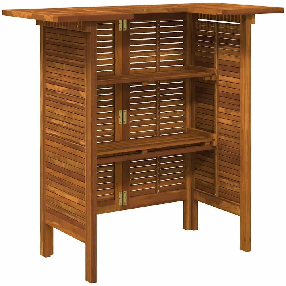 Table de Bar 110 x 50 x 105 cm Bois d'acacia Massif Brun