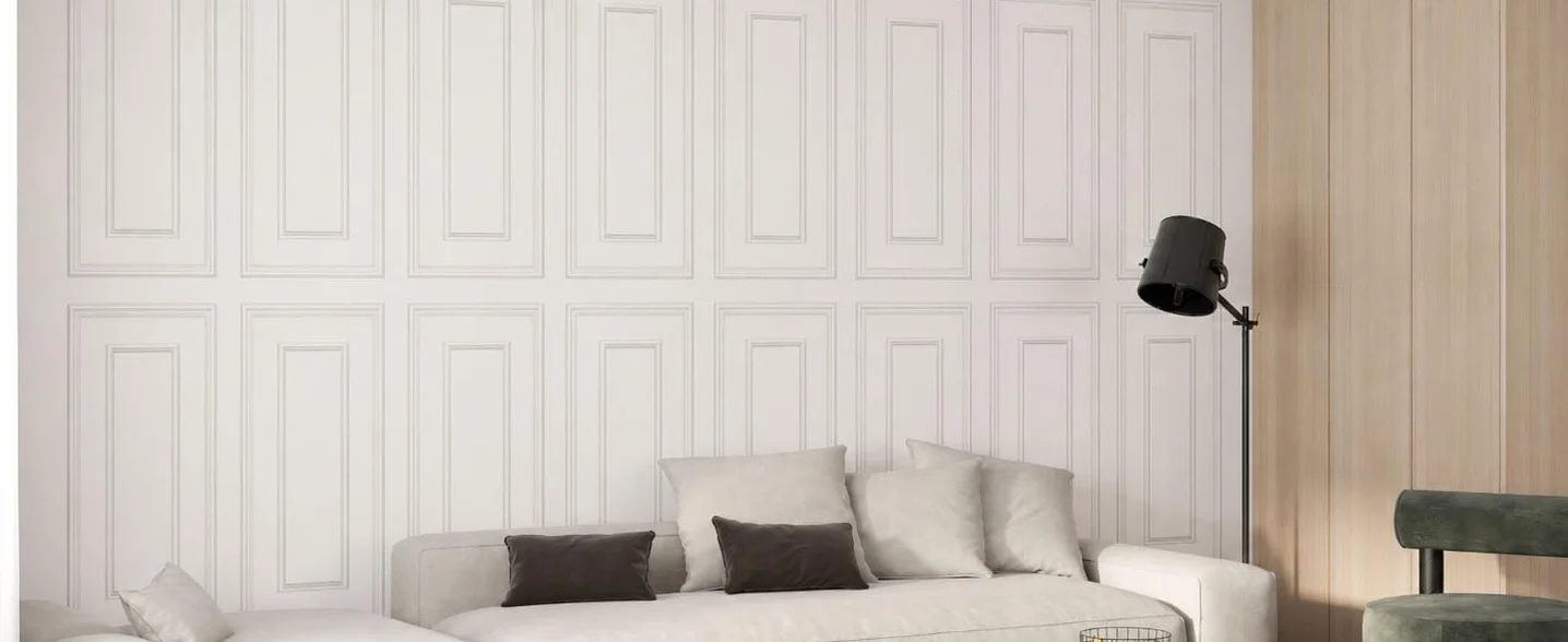 Deccart - Panneaux Muraux 100x50 cm - Panneau mural 3D Décoratif en EPS-Polystyrène - Plaque murale decorative - Décoration murale - Relief texturé - Wall Panel - Beige cachemire, 1 pièce, 5 m²
