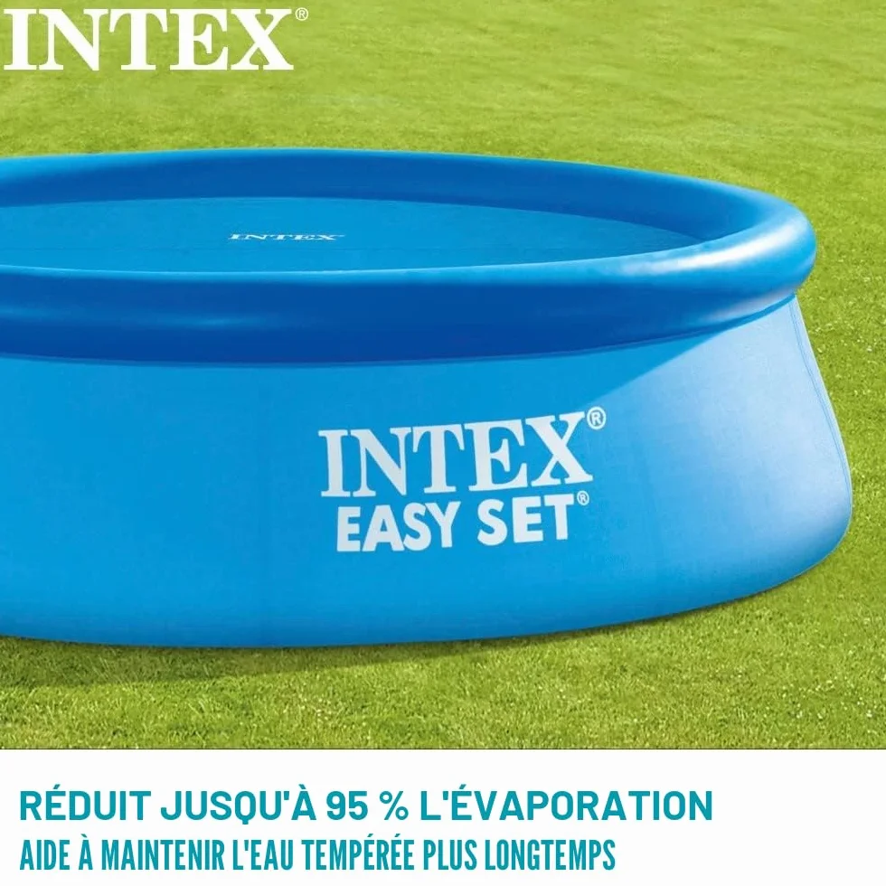Intex Bâche Solaire Piscine 366 cm Bleu 28012