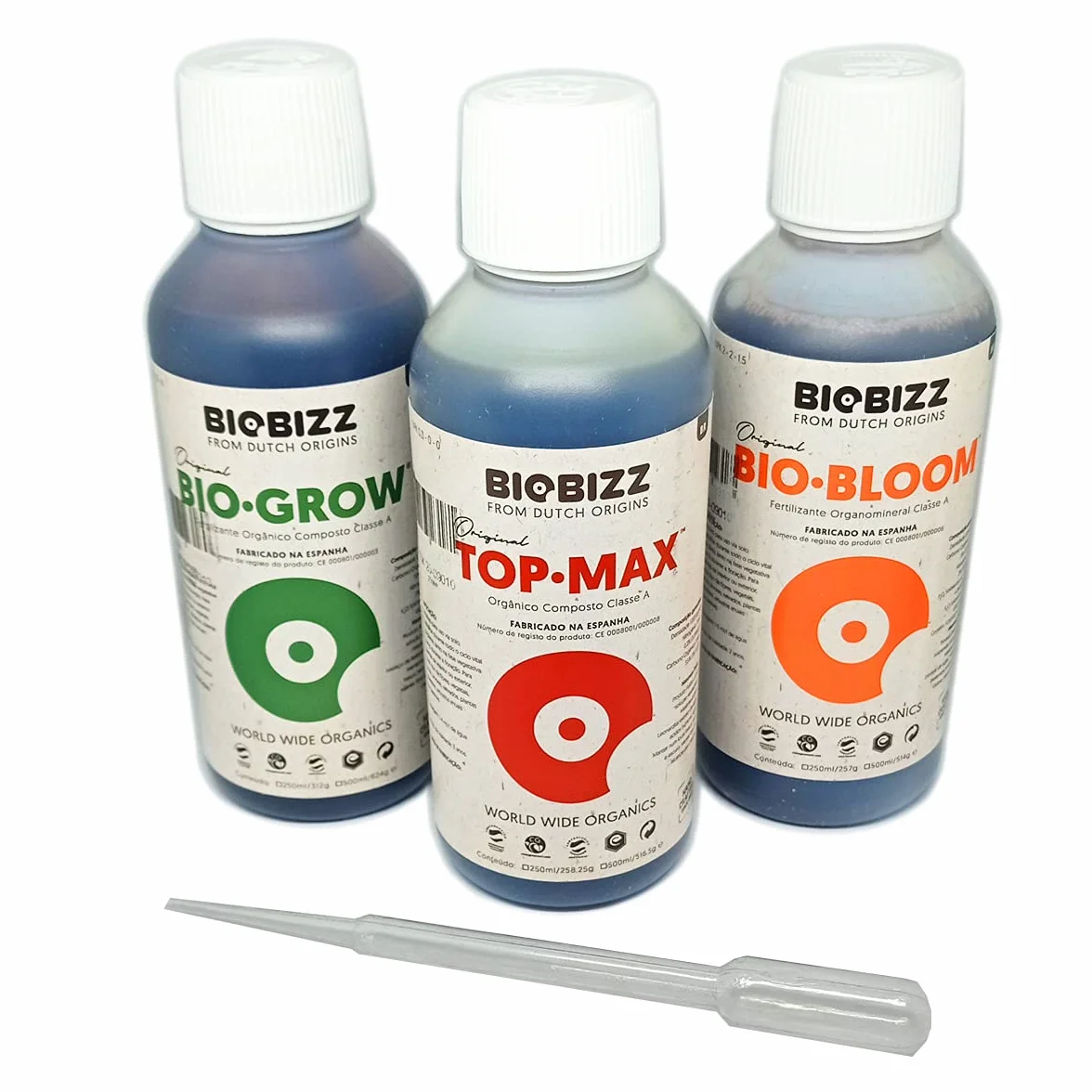 Biobizz Try Pack Intérieur d'Engrais Organiques 3x250ml