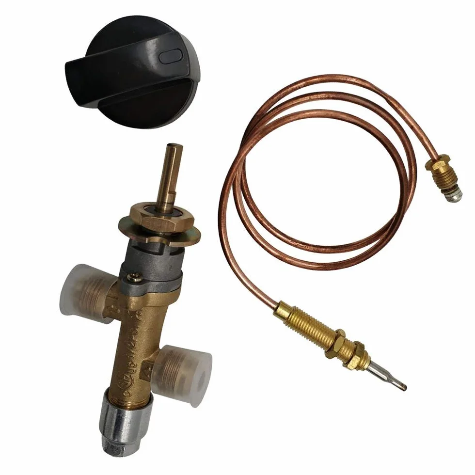 Meter Star Propane LPG Gas Fire Pit Safety Valve Flame Failure Device with Thermocouple and Knob