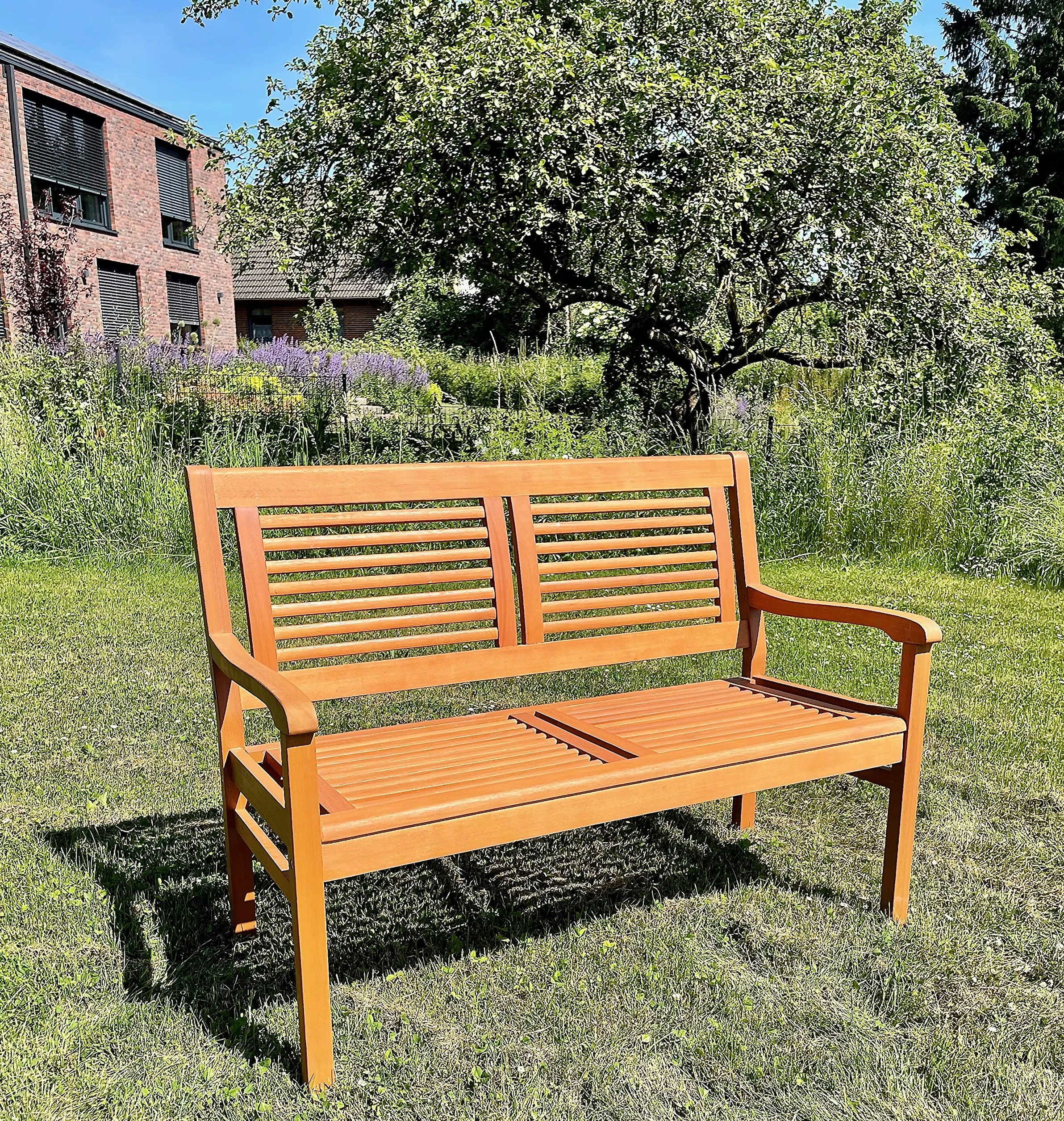 Housse de protection pour banc de jardin étanche résistante UV vent 4 places 190x66x63/89 cm