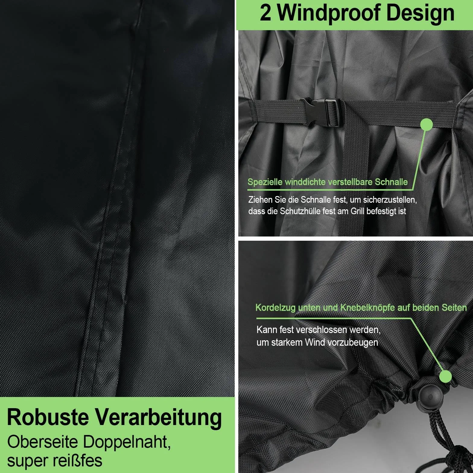 Housse Barbecue Universelle 80x66x110cm 420D Oxford Imperméable Anti-UV Bache de Protection