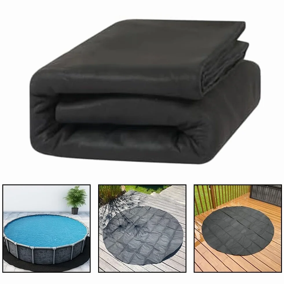 Tapis de piscine rond 12ft pour piscine hors sol extérieur