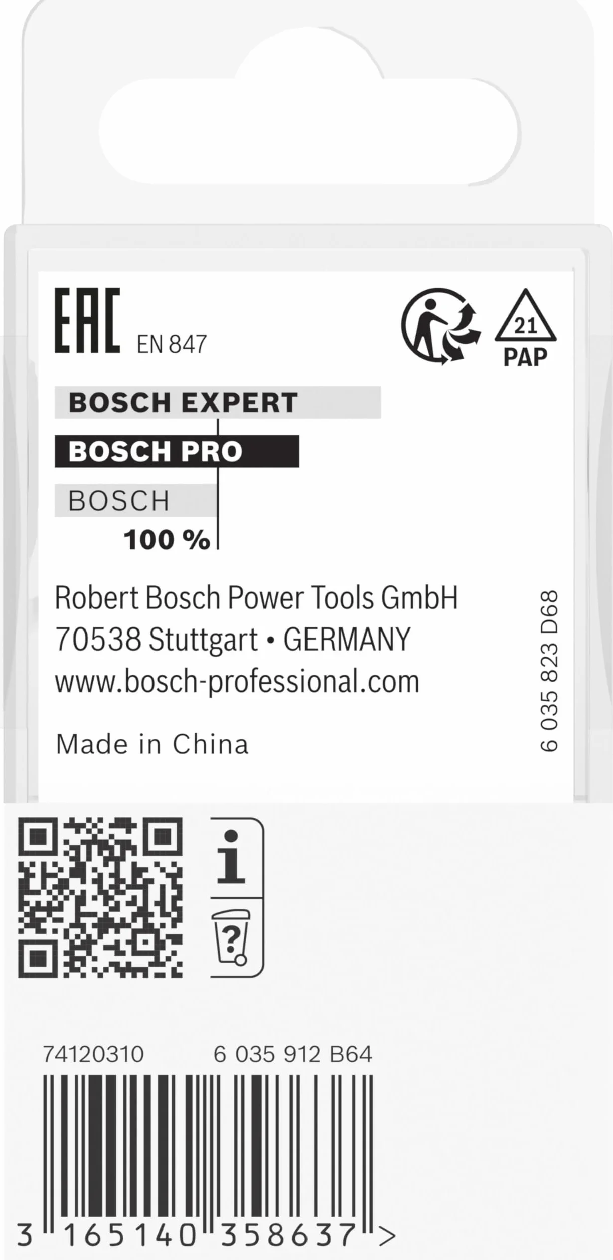 Bosch Accessories 2 608 628 402 Fraise 8 mm 32 x 4 x 51 mm Gris