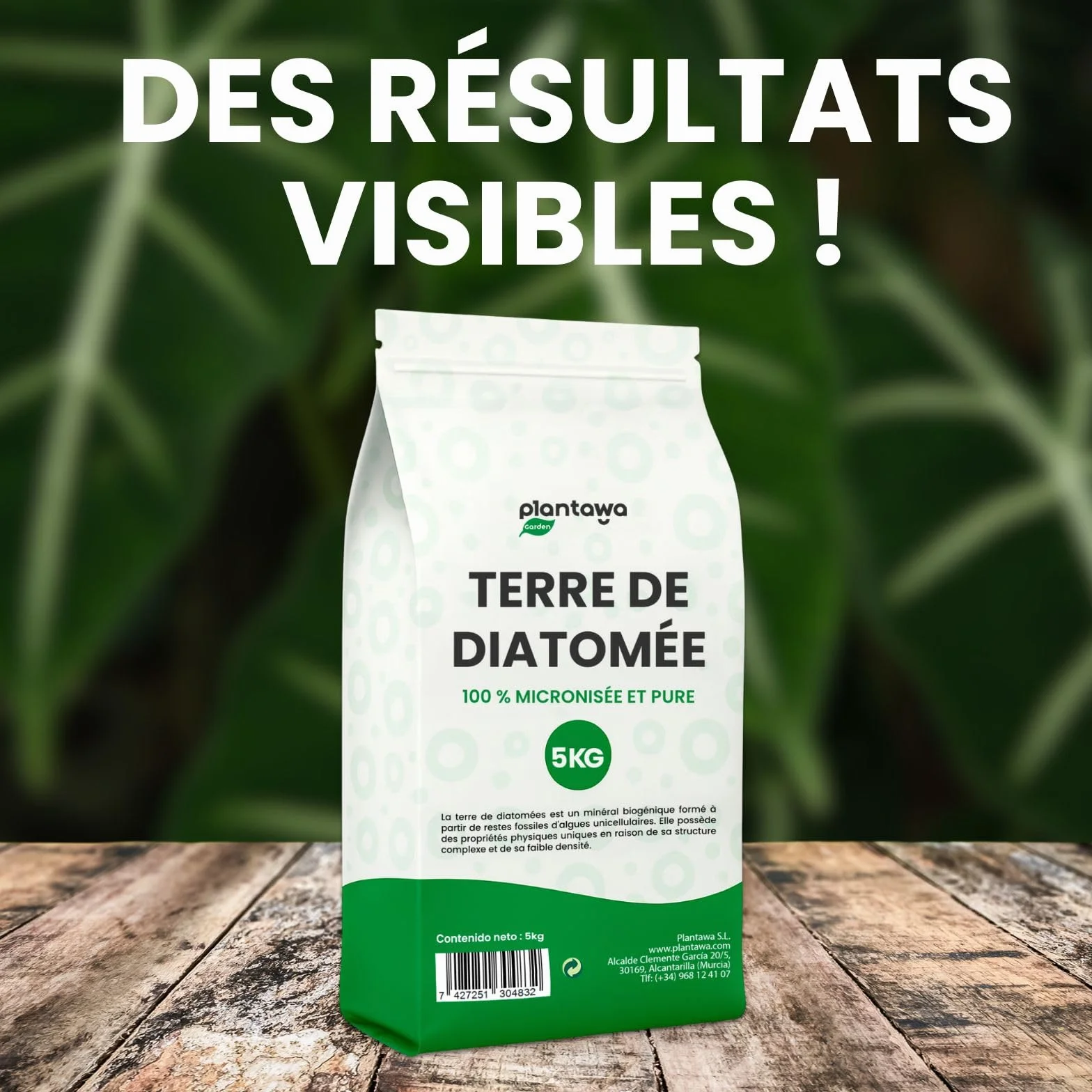 Terre de Diatomée 5Kg 100% Naturelle Non Calcinée Poudre Ultrafine Blanche Pure
