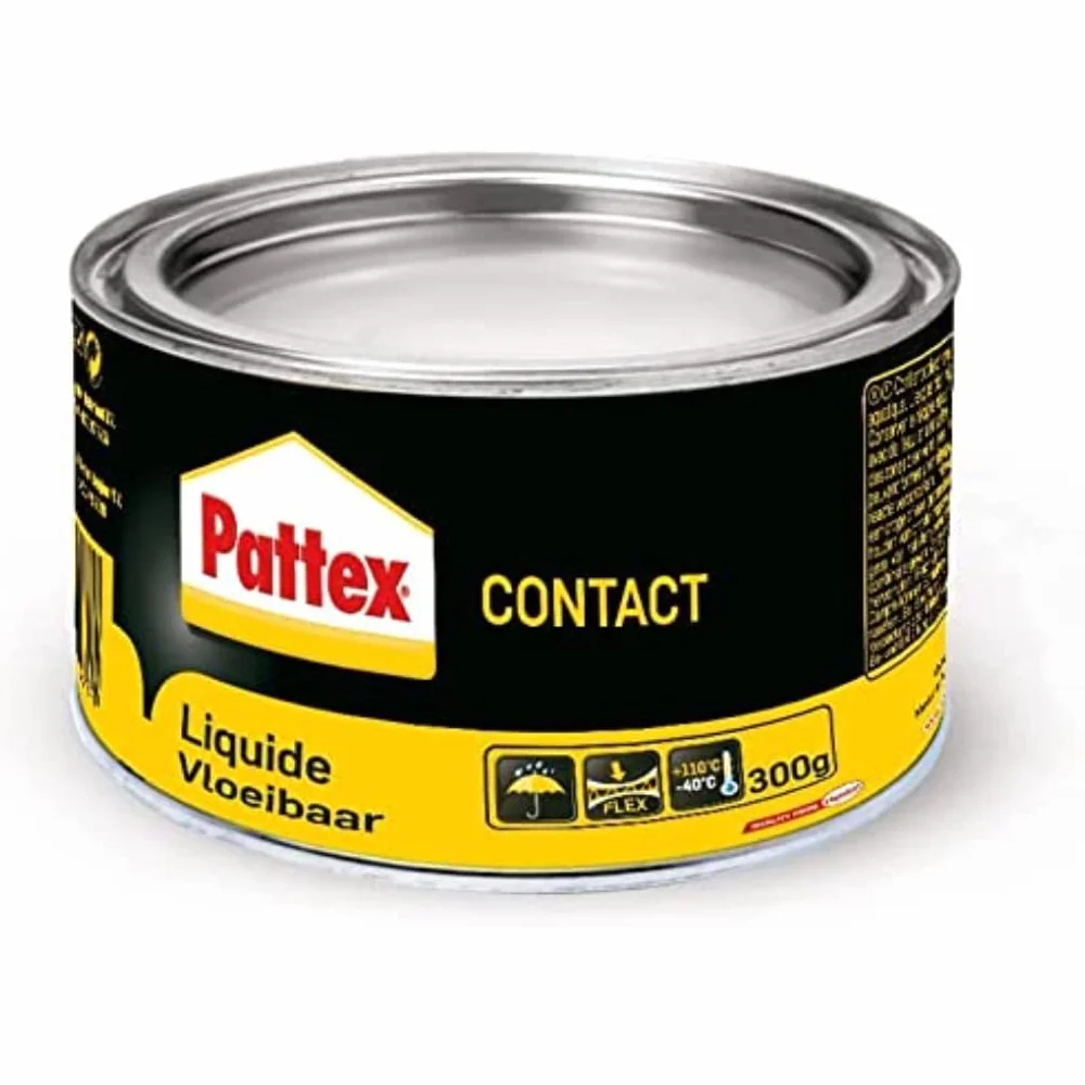 Pattex Colle contact liquide type néoprène - idéal pour l'assemblage et le placage sur tout type de matériaux - Peut être appliqué au pistolet - 300 g