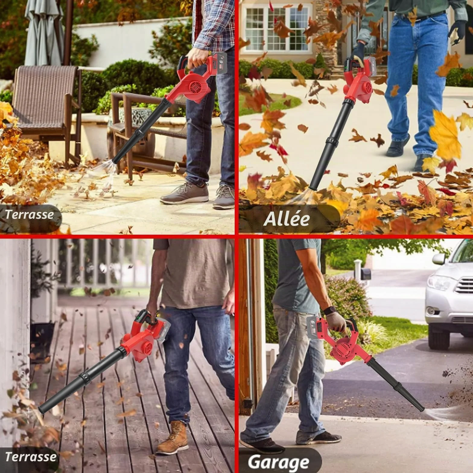 Souffleur à Feuilles sans Fil 18V pour Batterie Milwaukee, souffleur électrique pour pelouse, déneigement
