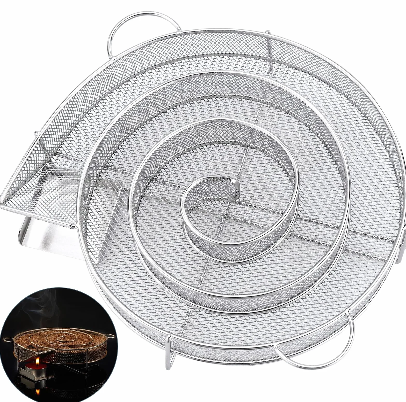 Générateur de fumée froide en acier inoxydable pour fumoir viande et poissons, serpentin fumoir à froid pour barbecue