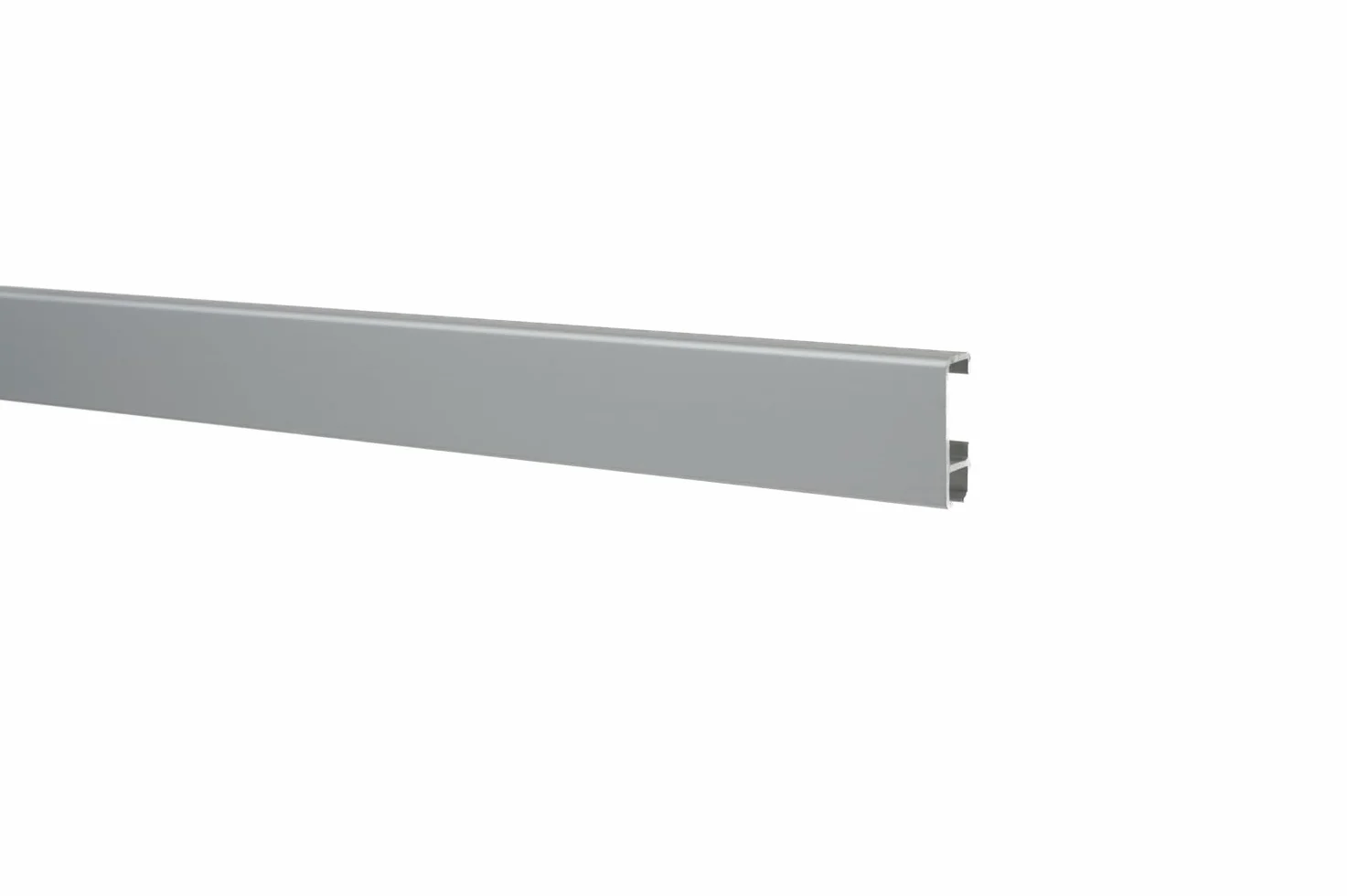 BUDGET (M) Cimaise 6 m (3 x 2 m) à rail pour galerie de tableaux, argent mat, anodisé, différentes longueurs et couleurs