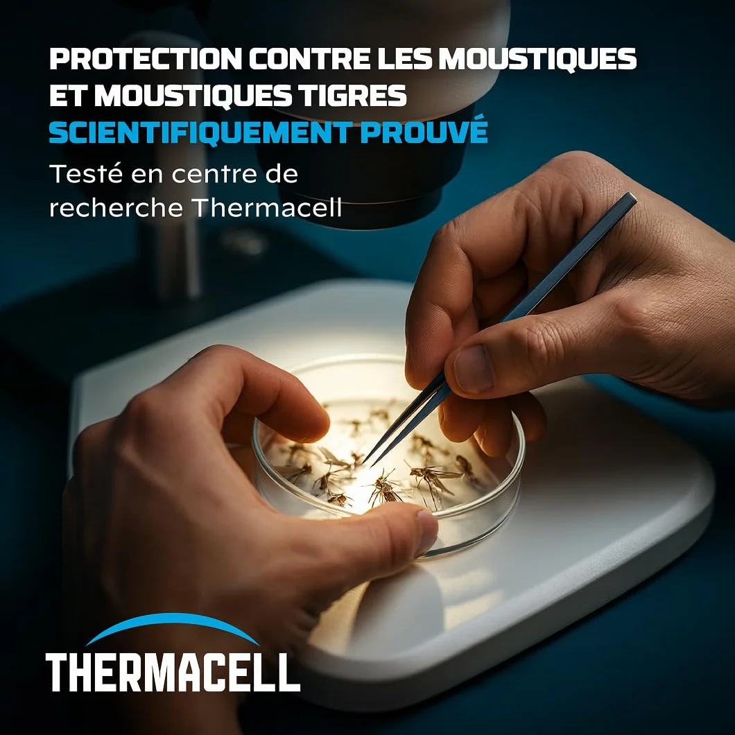 THERMACELL Recharge Liquide Anti Moustiques et Moustiques Tigres 29m² Compatible Boucliers 80h Inodore Pack 2 Unités