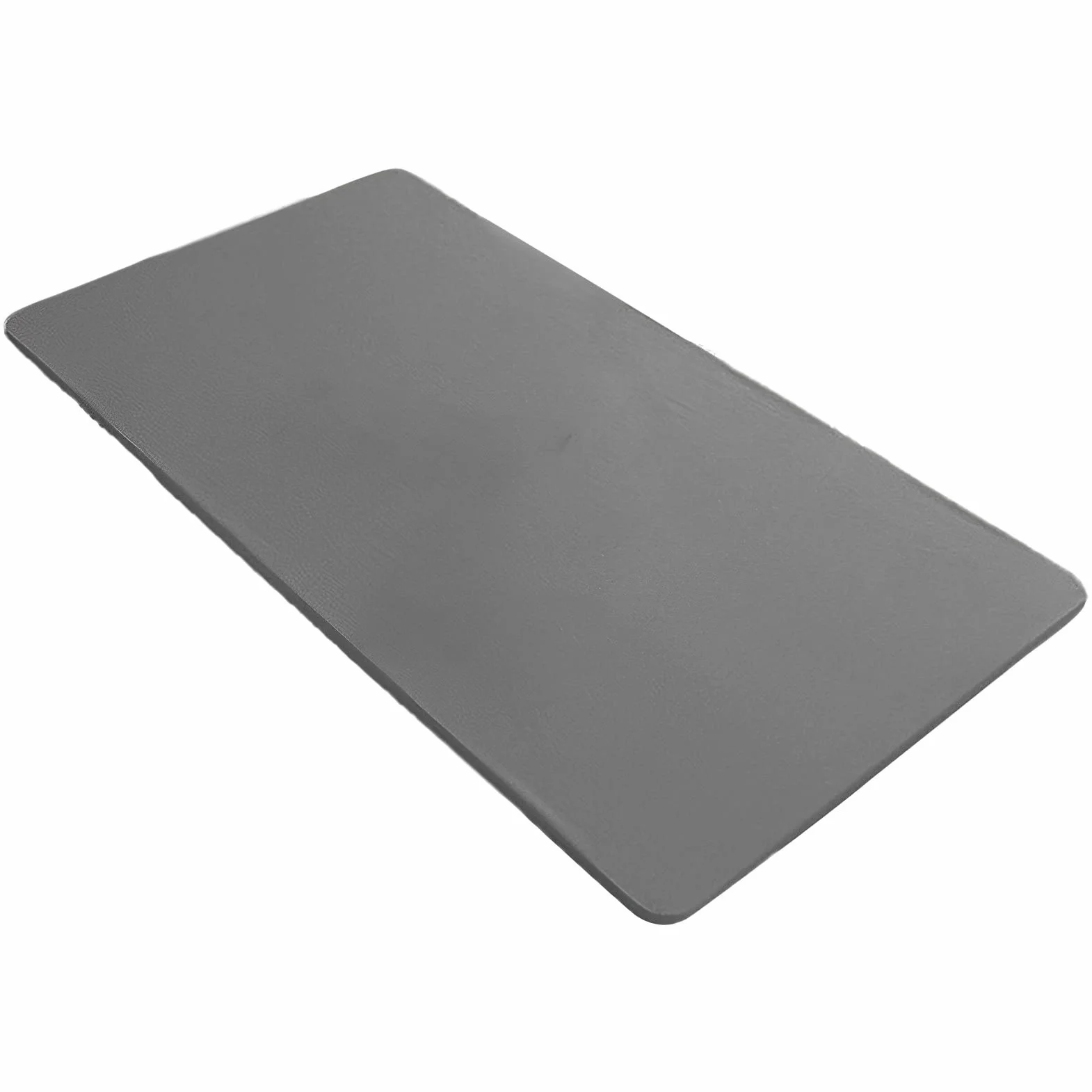 Nappe de Table Cuir PU Rectangulaire Imperméable Résistant à l'huile Gris 80x140 cm