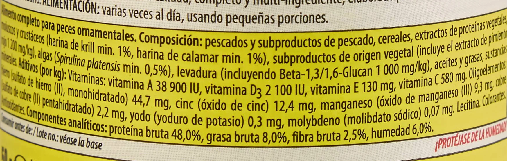SUPERVIT 250ml 50g Nourriture de base pour poissons d'ornement en flocons