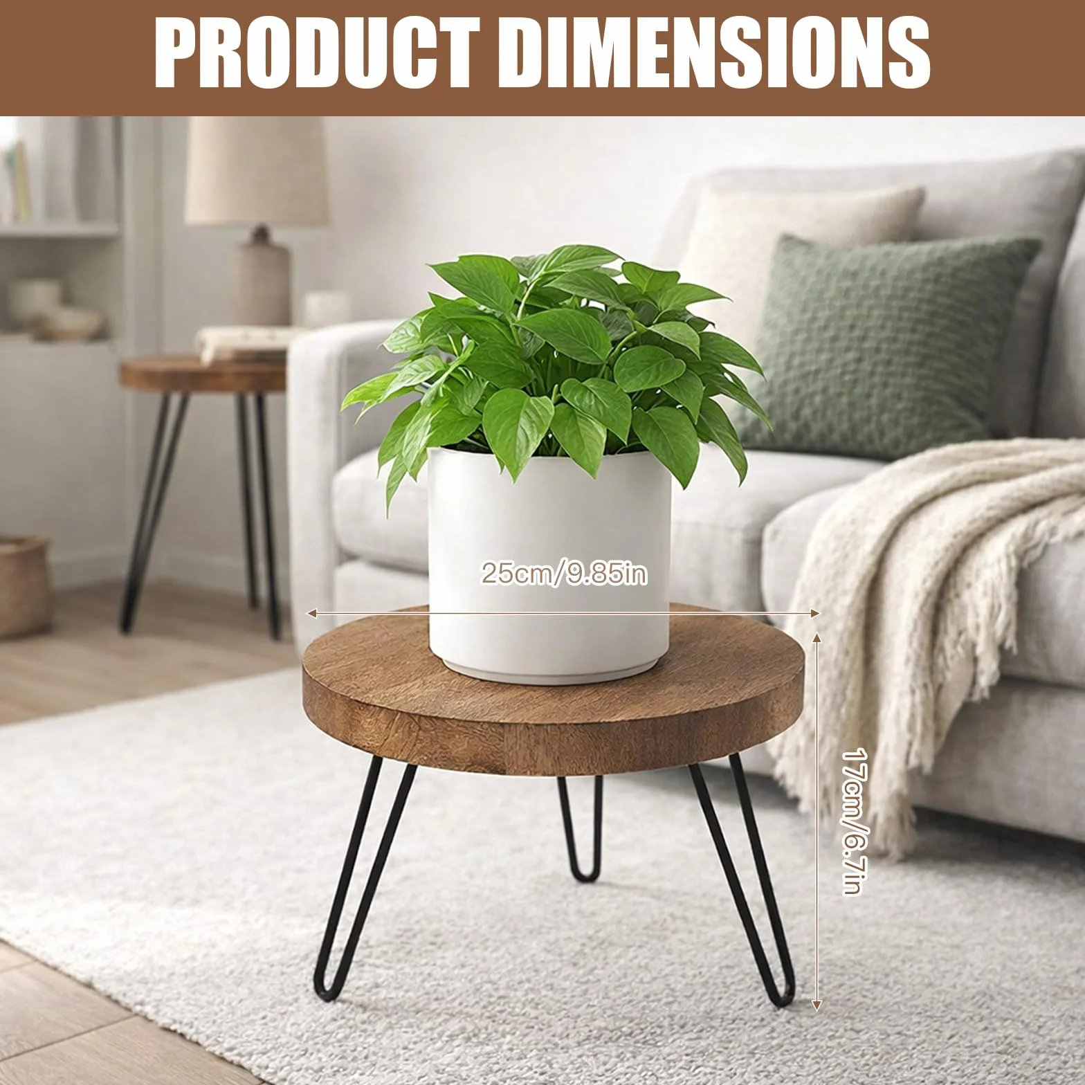 Support pour plantes en bois, tabouret de fleurs, banc de fleurs intérieur extérieur, étagère à plantes