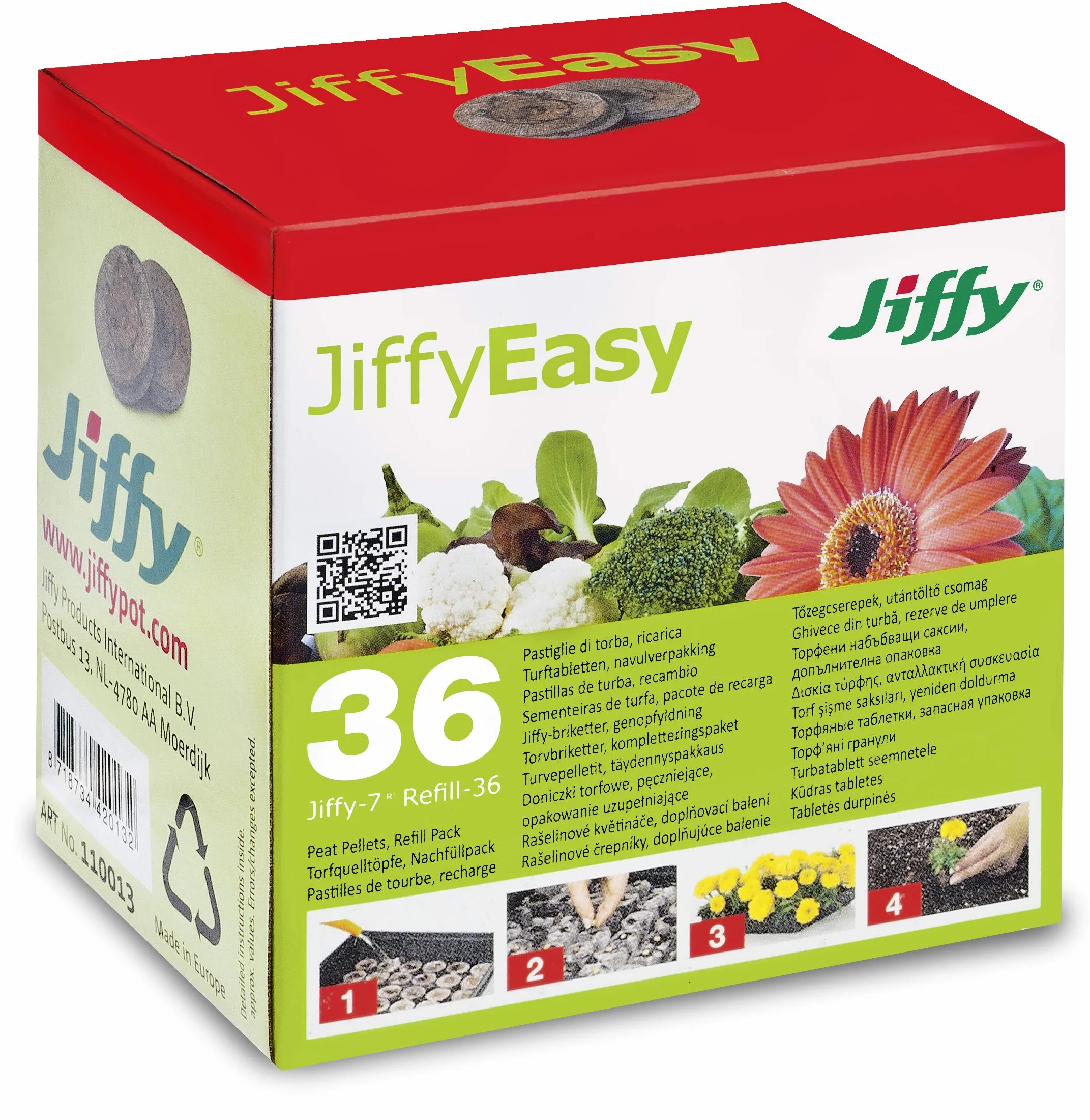 Jiffy 7 Pastilles de Tourbe compressés 36mm