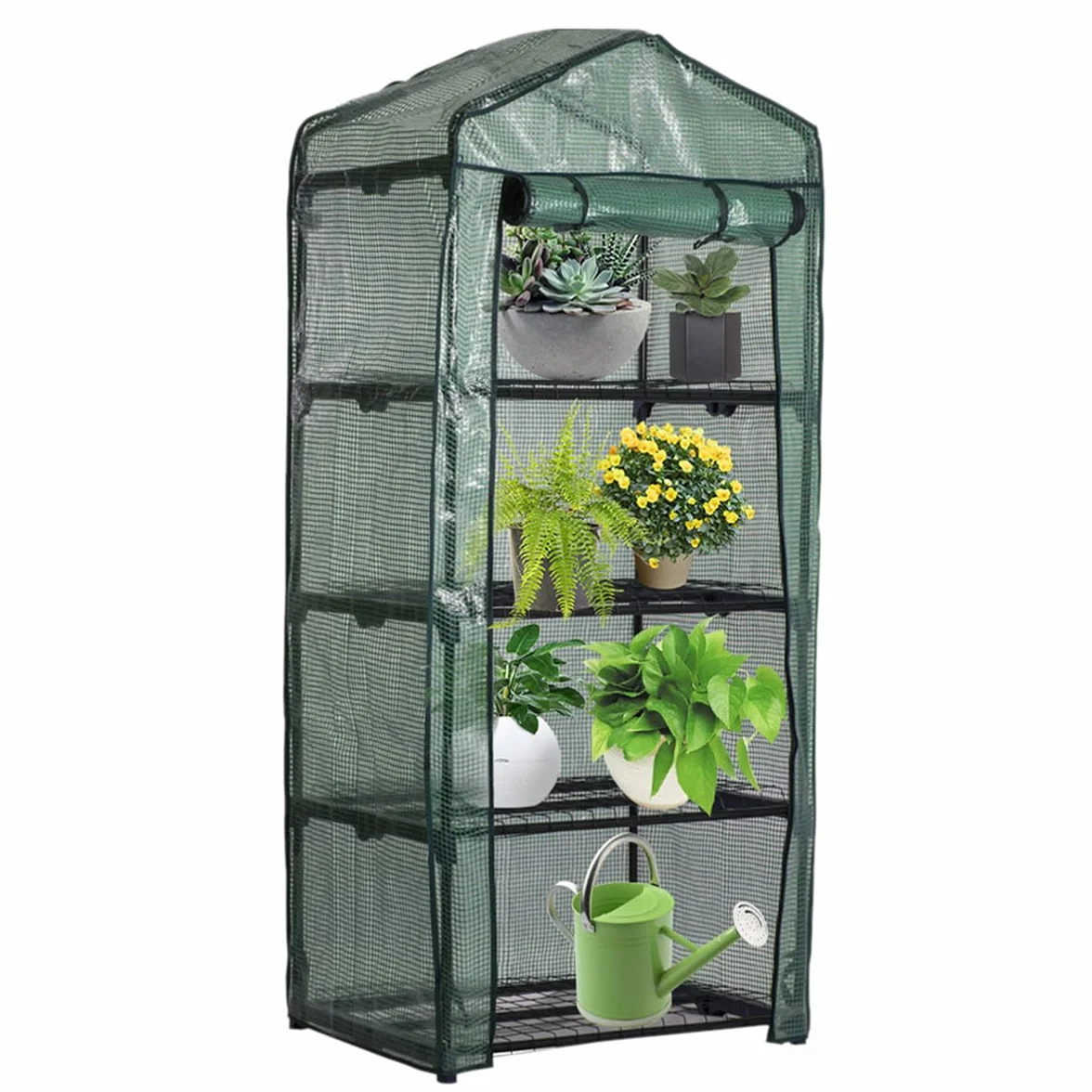 Housse Serre de Jardin PVC Renforcé 160x70x50 cm pour Légumes Plantes Intérieur Extérieur