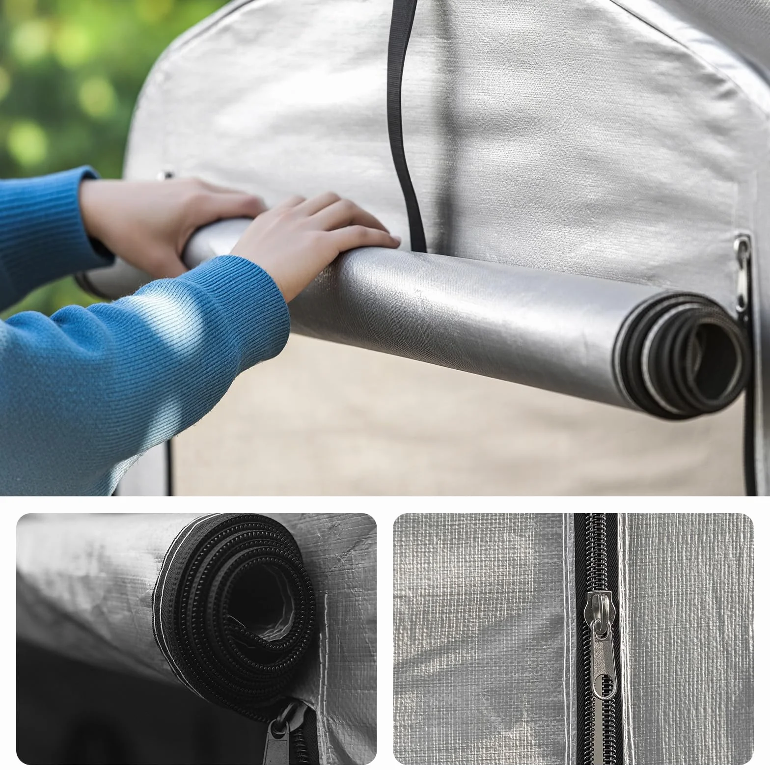 SoBuy Abri de Jardin Imperméable 120x176x163 cm Garage pour Vélo et Outils KLS11