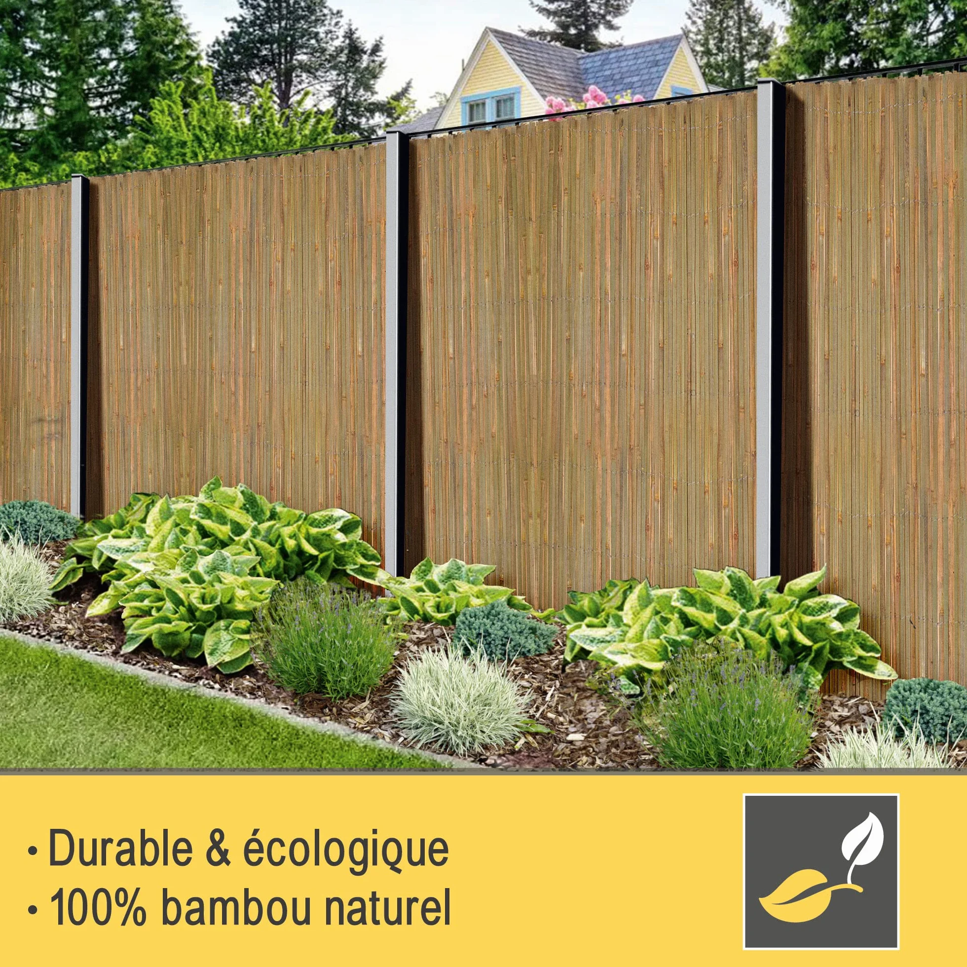 Sol Royal SolVision B89 Canisse Bambou 160x600cm FSC Brise Vue Jardin Protection Regards Vent Soleil