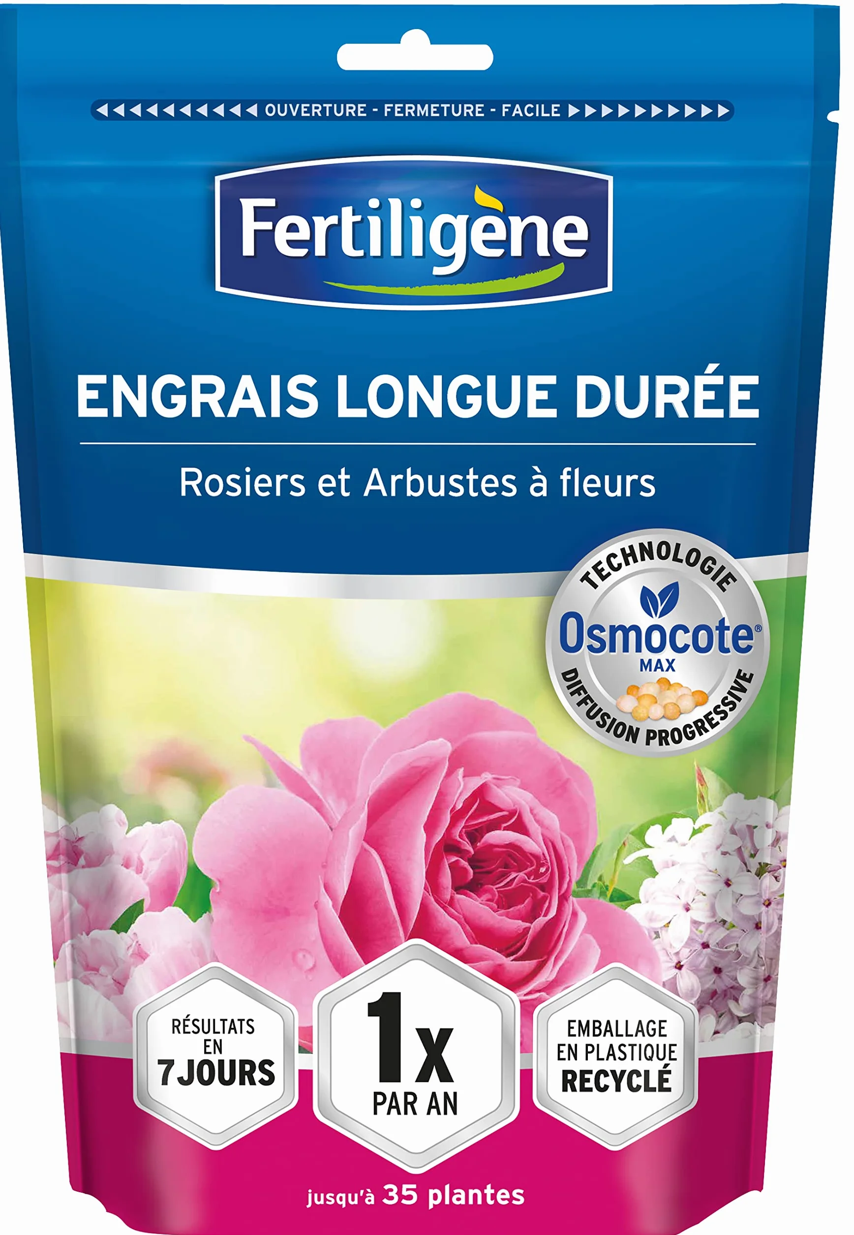 FERTILIGÈNE Engrais Rosiers et Fleurs Osmocote Max 750g Action 1 An