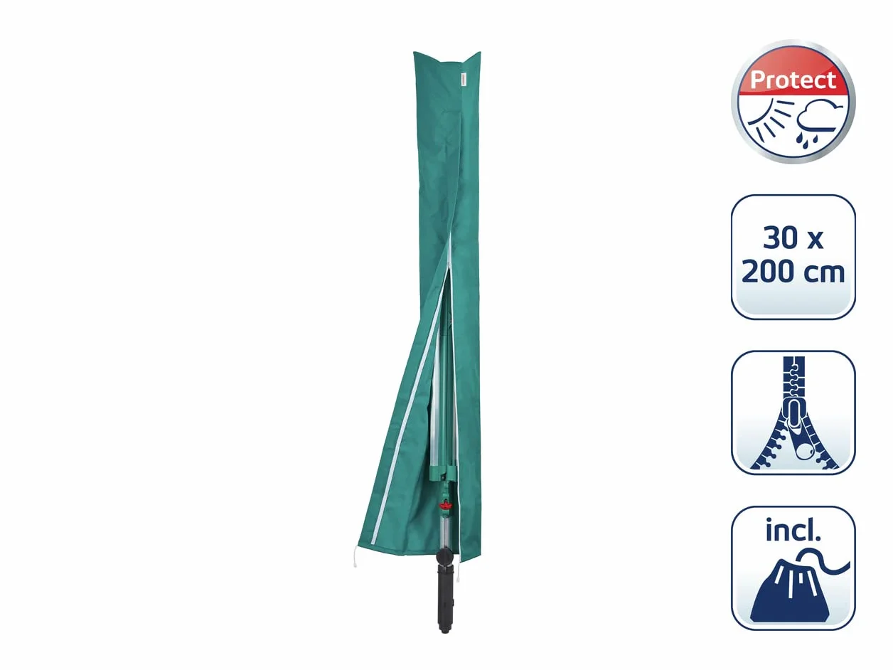 Leifheit Housse de protection pour séchoir parapluie, étui de rangement résistant aux intempéries zippé